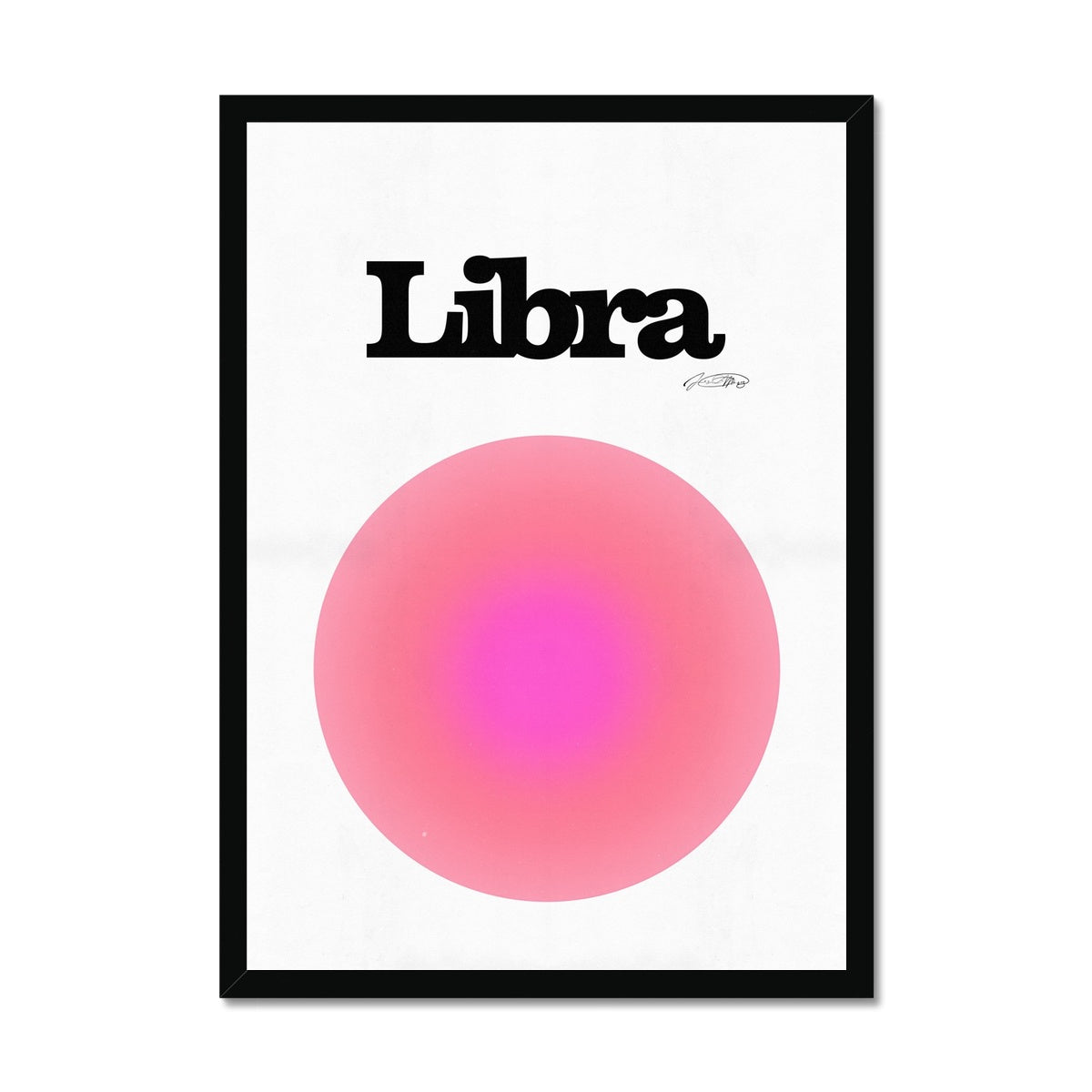 Our Libra Aura art print is the perfect wall art to show off your star sign. Find a zodiac gradient print or poster in our astrology collection.