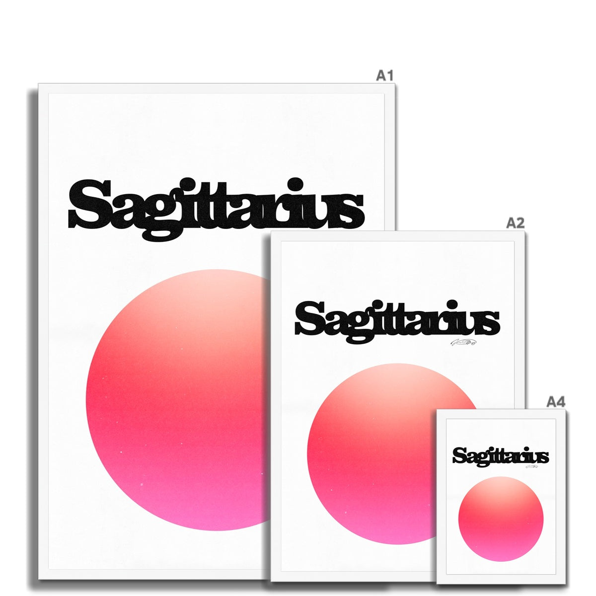 Our Sagittarius Aura art print is the perfect wall art to show off your star sign. Find a zodiac gradient print or poster in our astrology collection.
