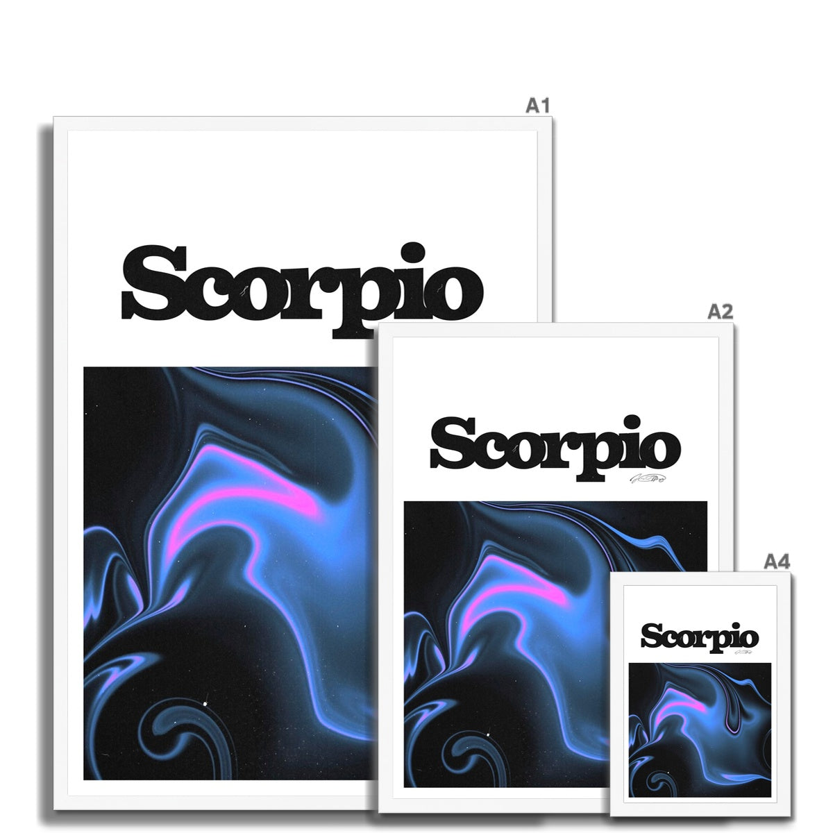 Our Scorpio Aura art print is the perfect wall art to show off your star sign. Find a zodiac gradient print or poster in our astrology collection.