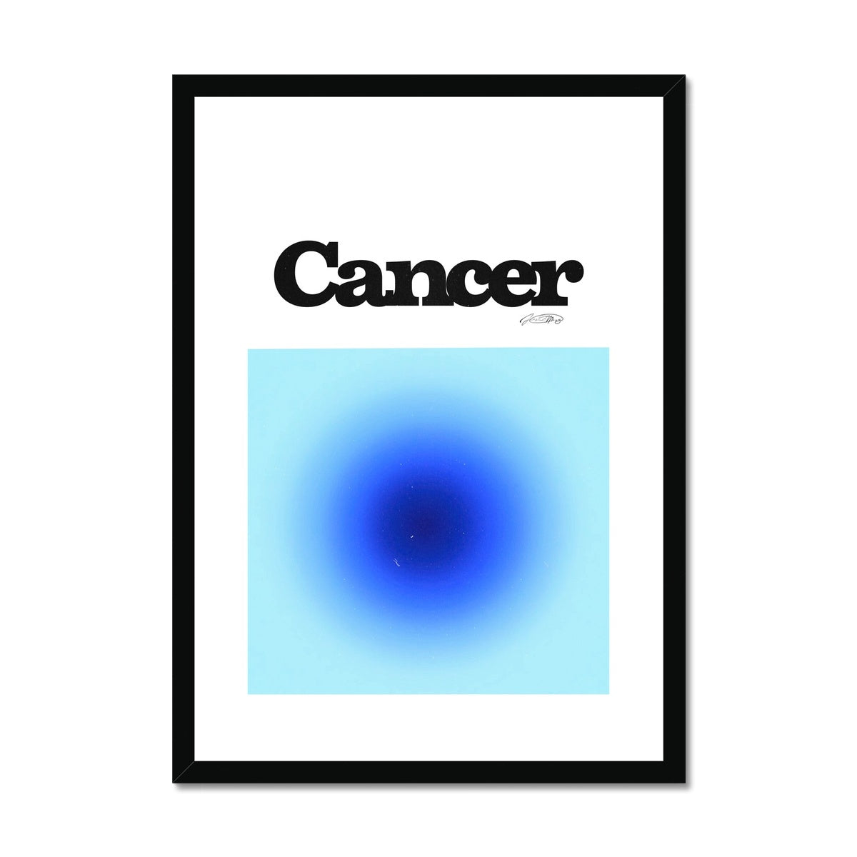 Our Cancer Aura art print is the perfect wall art to show off your star sign. Find a zodiac gradient print or poster in our astrology collection.