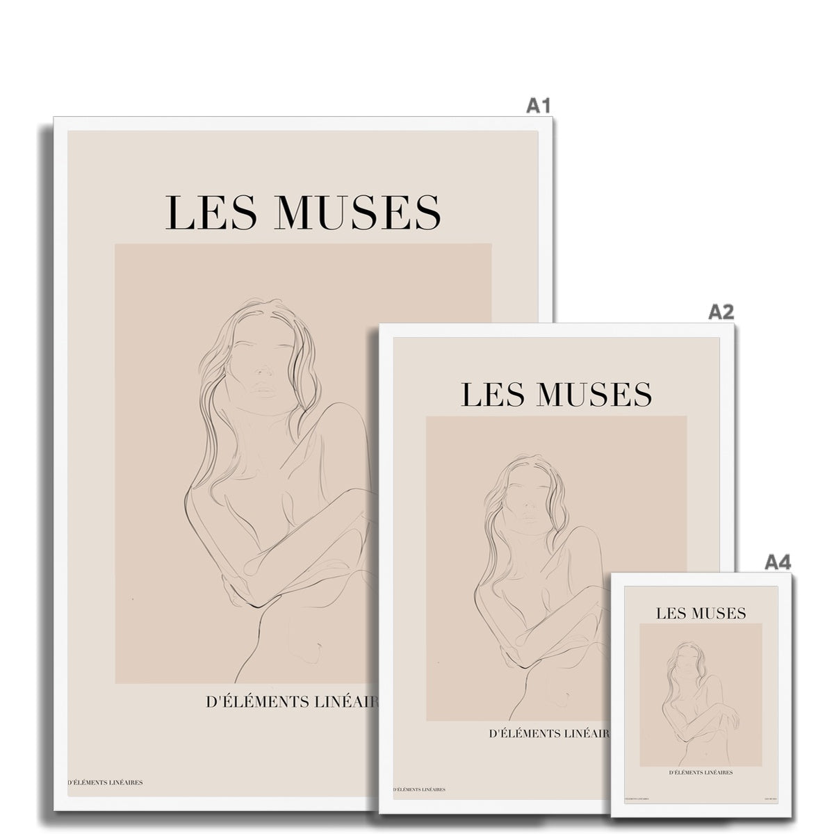 Les Muses is a dreamy wall art collection of line art drawings and paintings.
Select among illustrations of greek goddesses, seashells, cherubs and muses. 