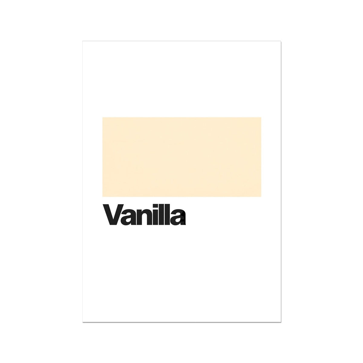 Vanilla Fine Art Print