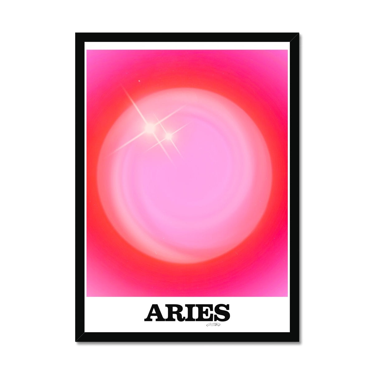 Our Aries Aura art print is the perfect wall art to show off your star sign. Find a zodiac gradient print or poster in our astrology collection.