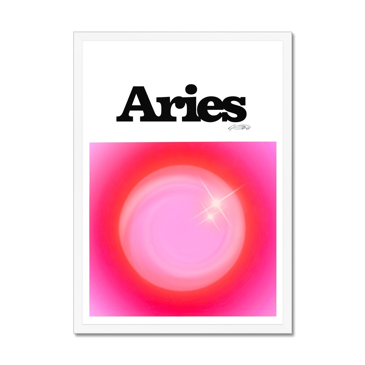 Our Aries Aura art print is the perfect wall art to show off your star sign. Find a zodiac gradient print or poster in our astrology collection.