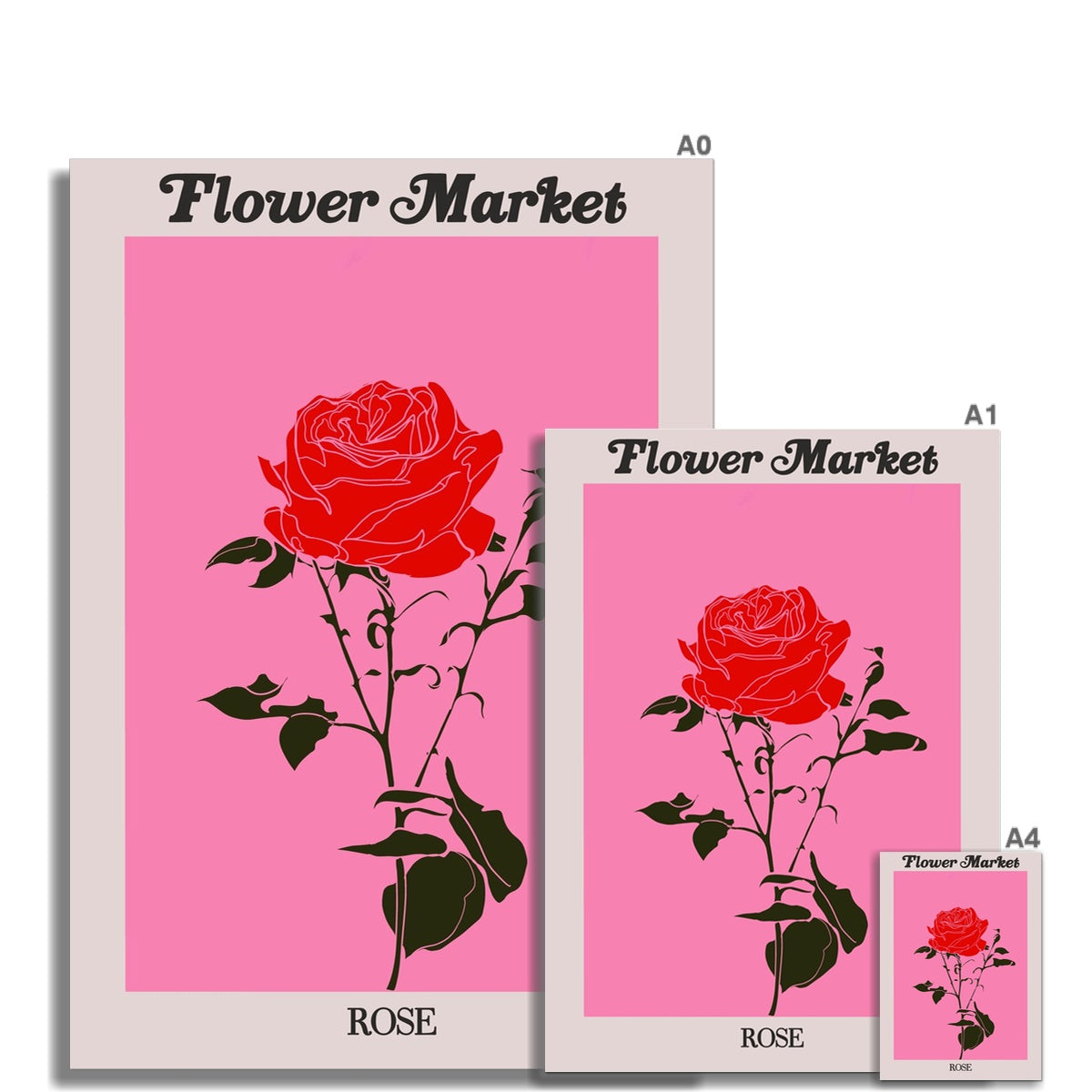 Our Flower Market collection features wall art with vibrant floral illustrations under original hand drawn typography. Danish pastel posters full of flowers that will brighten up any gallery wall. The full resolution art prints of our popular Flower Market and Fruit Market designs are available only from Les Muses. 