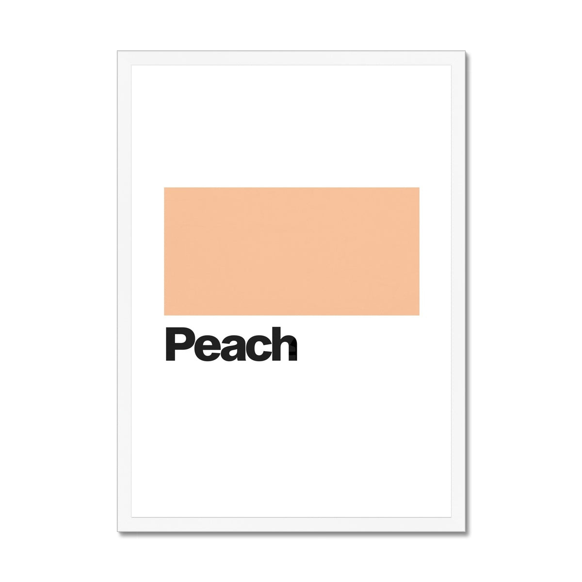 Peach Framed Print