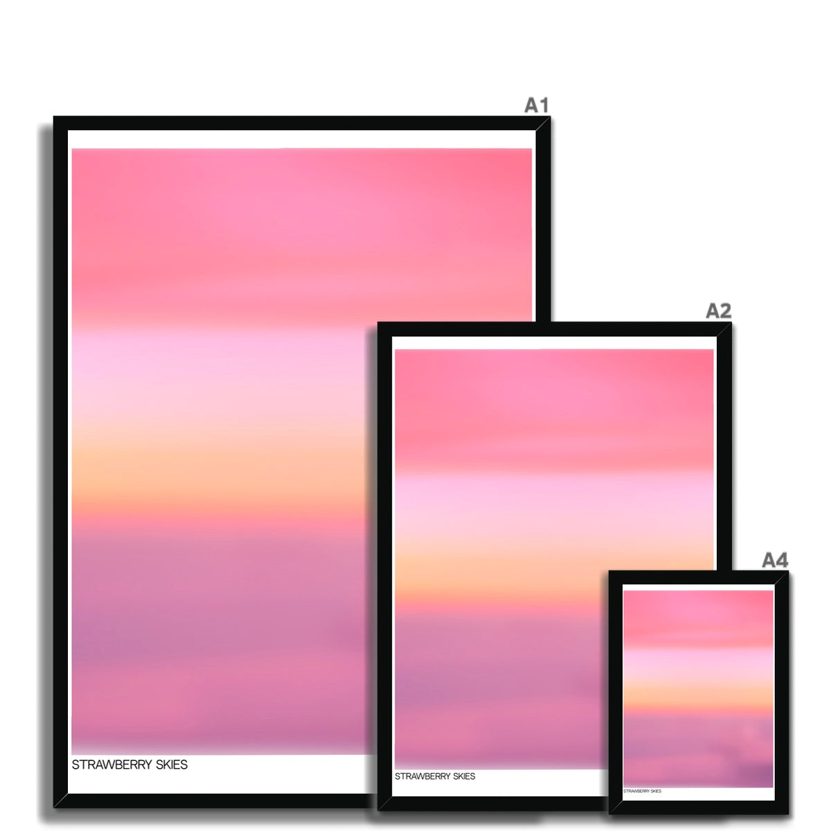 Aura Skies is a collection of wall art prints inspired from coastal sunsets and candy colored skies. The abstract aura posters with dreamy gradients are an aesthetic wall decor must have perfect for dorm or apartment decor.