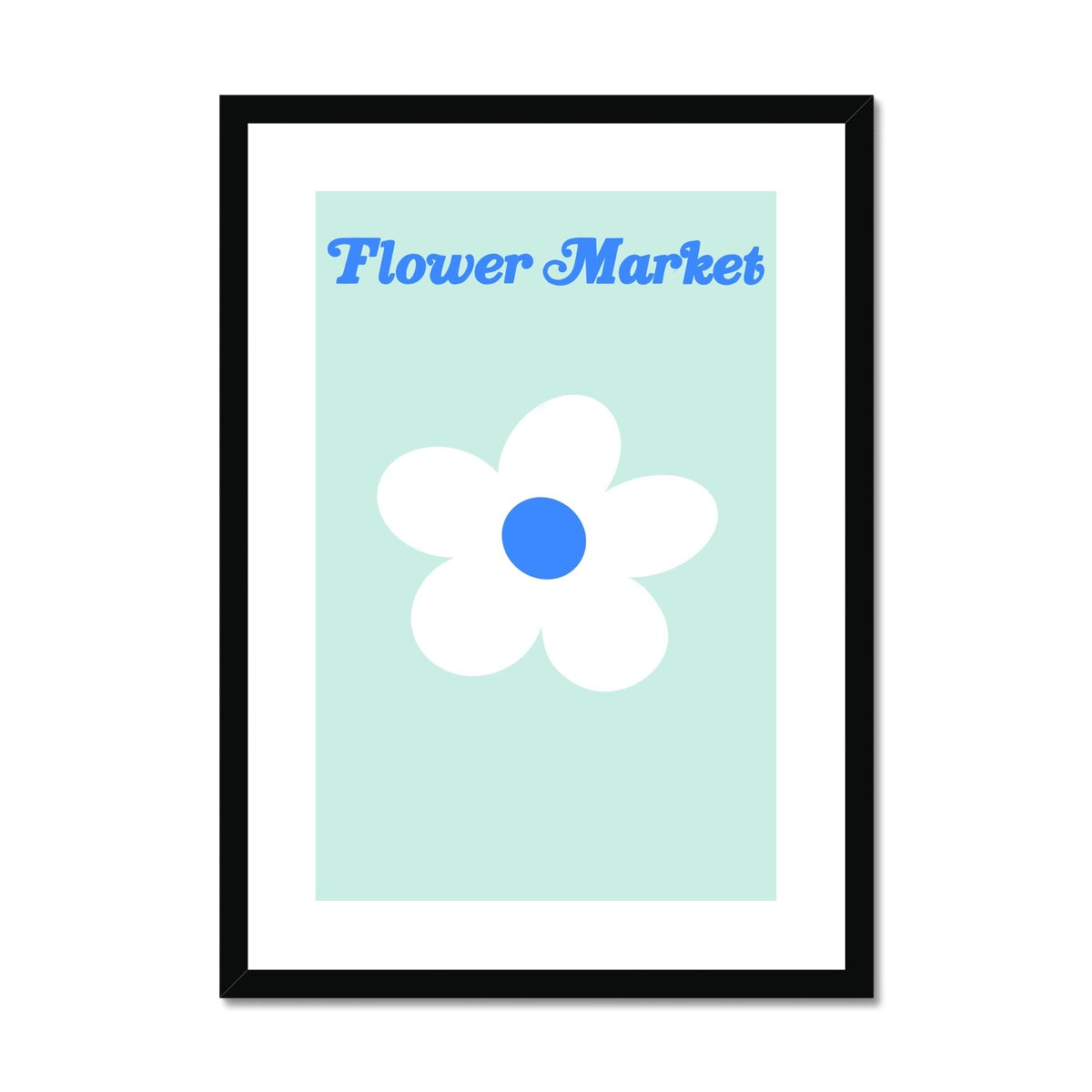 © les muses / Our Flower Market / Daisy collection features wall art with retro daisy designs under original hand drawn typography. Danish pastel posters full of daisies to brighten up any gallery wall. 