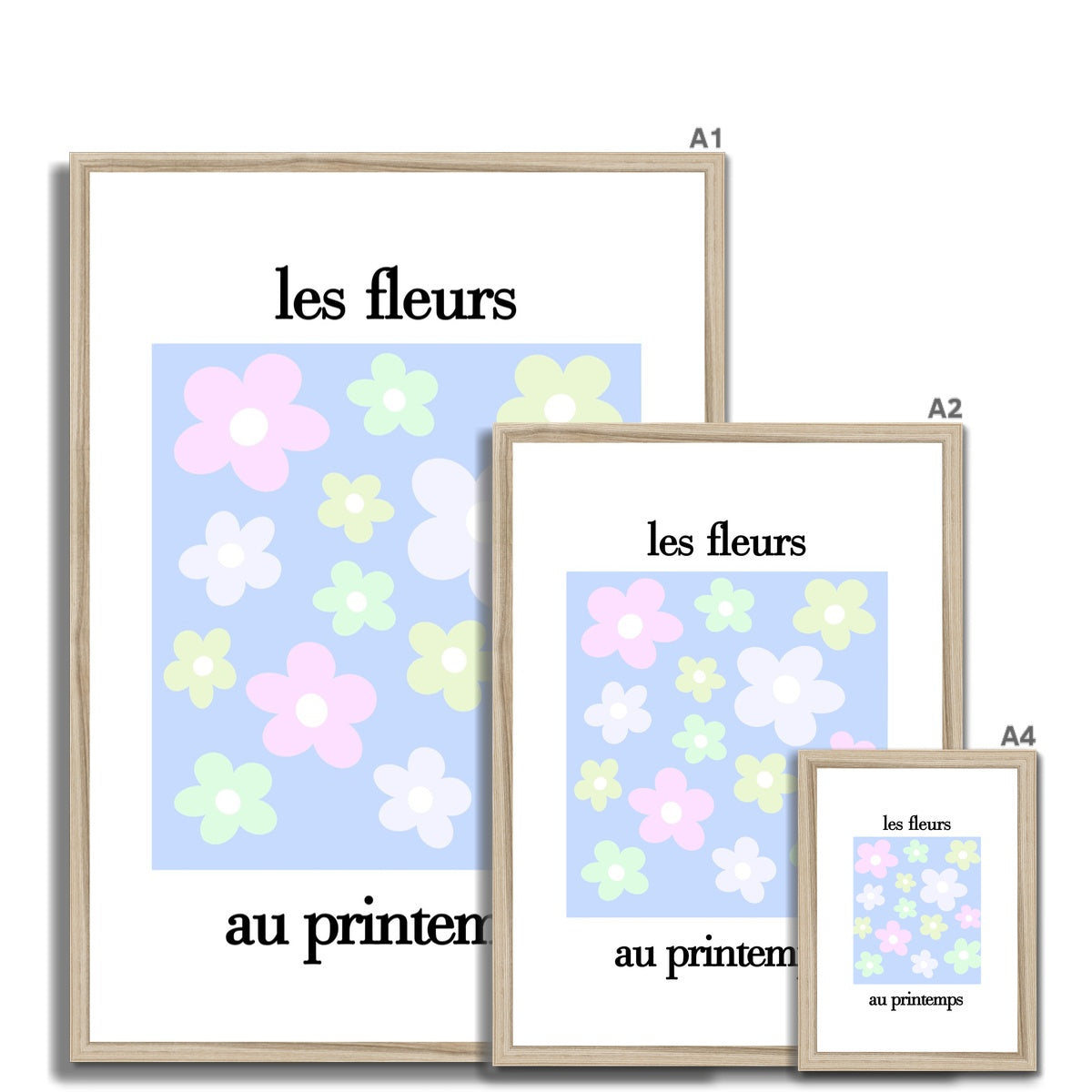 les fleurs Framed & Mounted Print