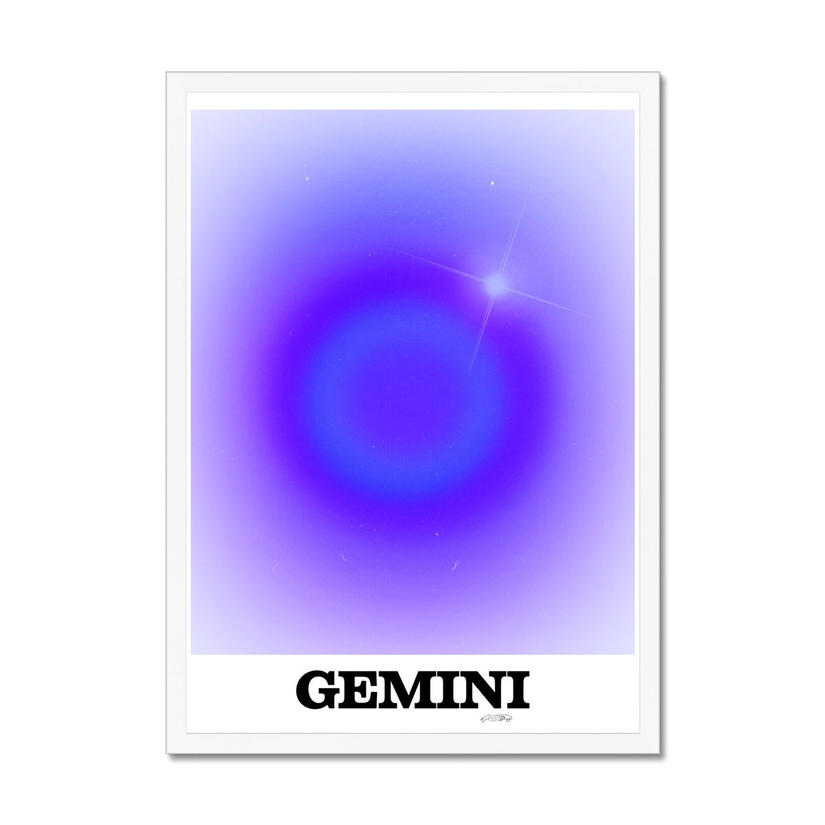 Our Gemini Aura art print is the perfect wall art to show off your star sign. Find a zodiac gradient print or poster in our astrology collection.