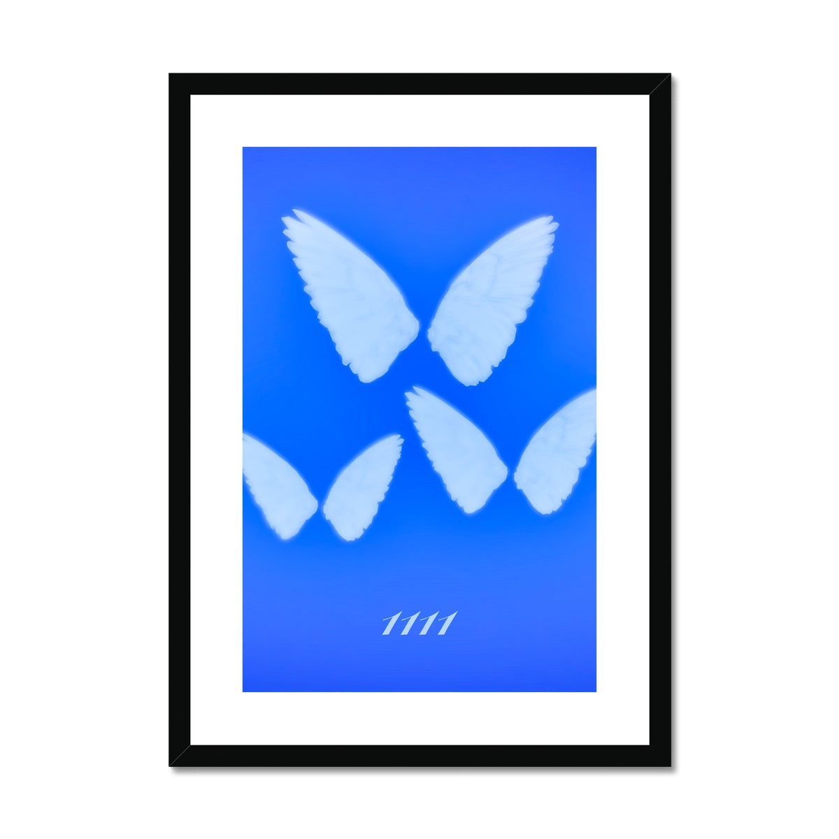 An angel number art print with a gradient aura. Add a touch of angel energy to your walls with a angel number auras. The perfect wall art posters to create a soft and dreamy aesthetic with your apartment or dorm decor. 1111 Magic Hour: Make A Wish.