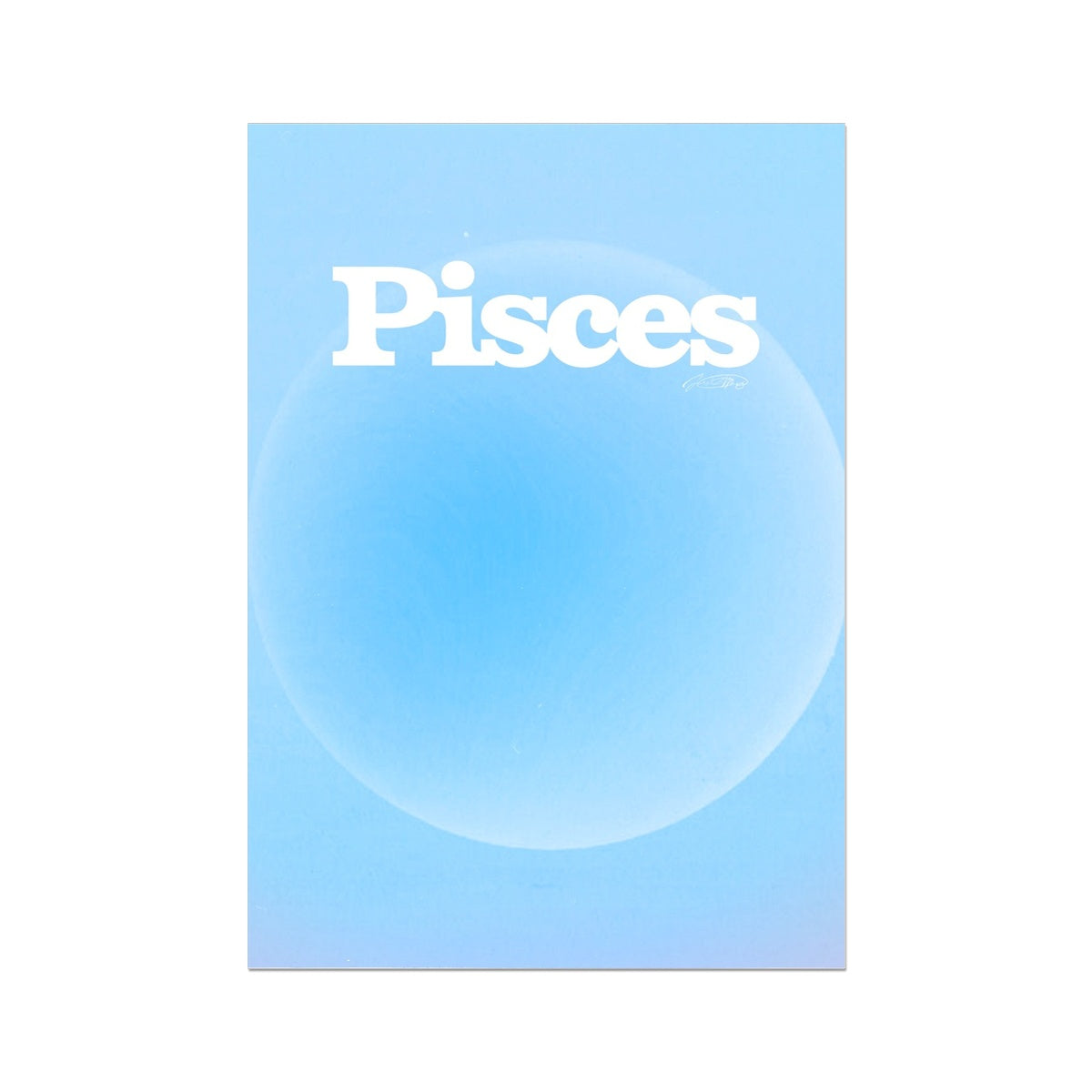 Our Pisces Aura art print is the perfect wall art to show off your star sign. Find a zodiac gradient print or poster in our astrology collection.