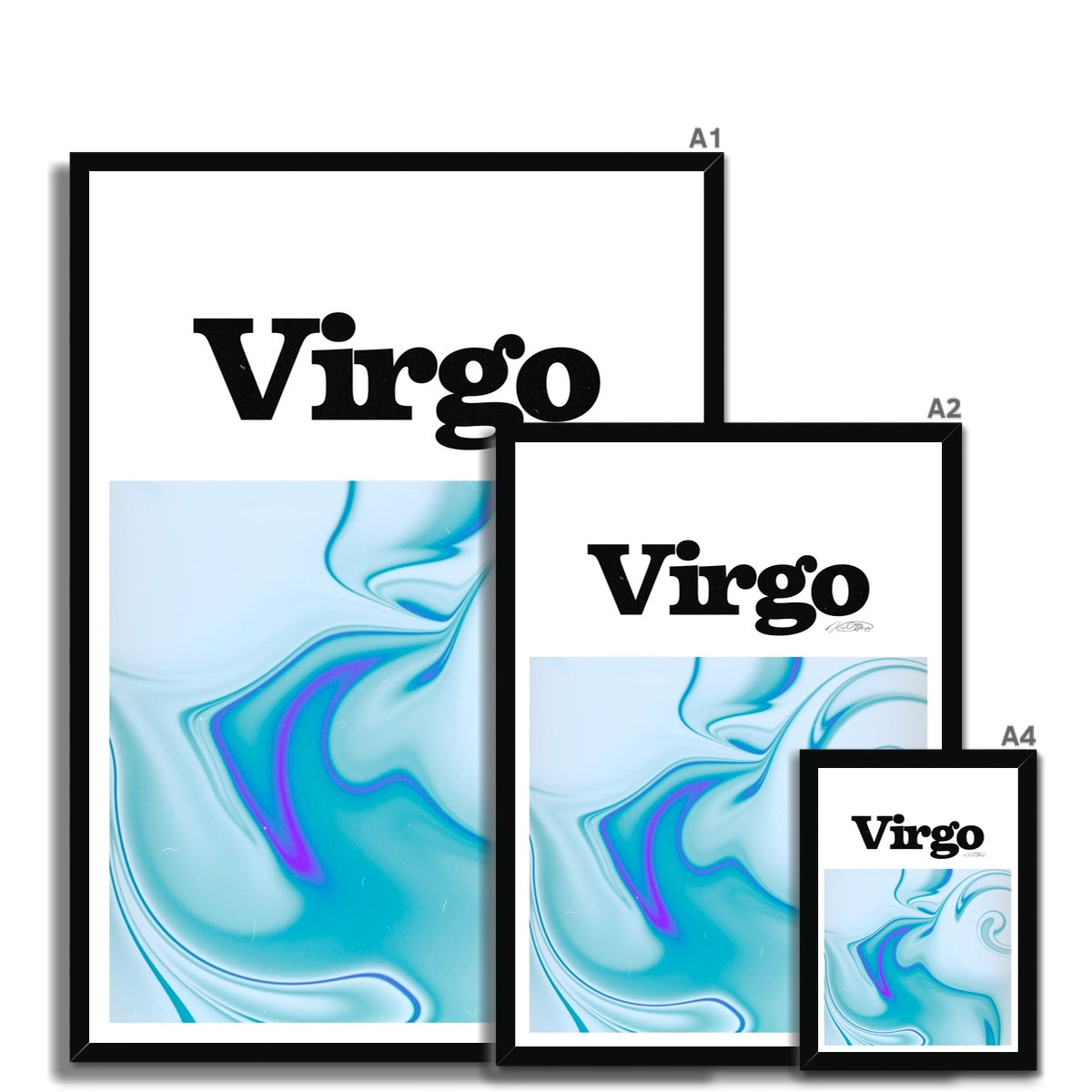 Virgo Aura art print by Les Muses. Zodiac sign wall art. Astrology artwork collection.