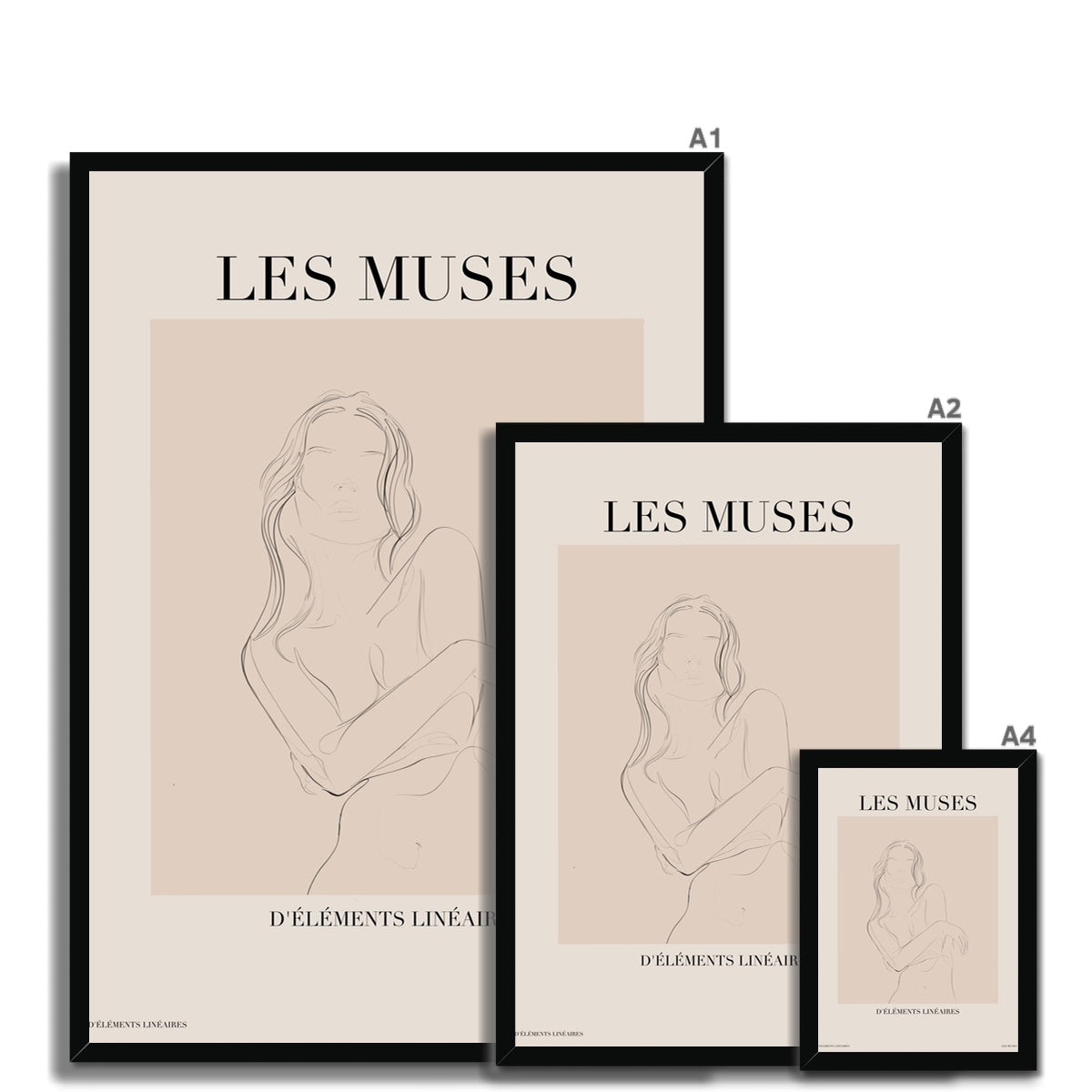 Les Muses is a dreamy wall art collection of line art drawings and paintings.
Select among illustrations of greek goddesses, seashells, cherubs and muses. 