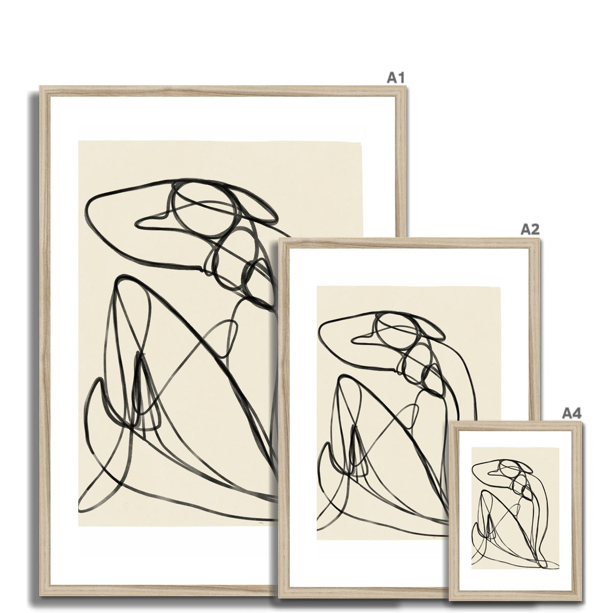 © les muses / Matisse wall art prints featuring nude figure cut outs or "Papiers Découpés" in a danish pastel style. Matisse exhibition posters with paper cut-outs. Berggruen & Cie museum prints for your gallery wall.