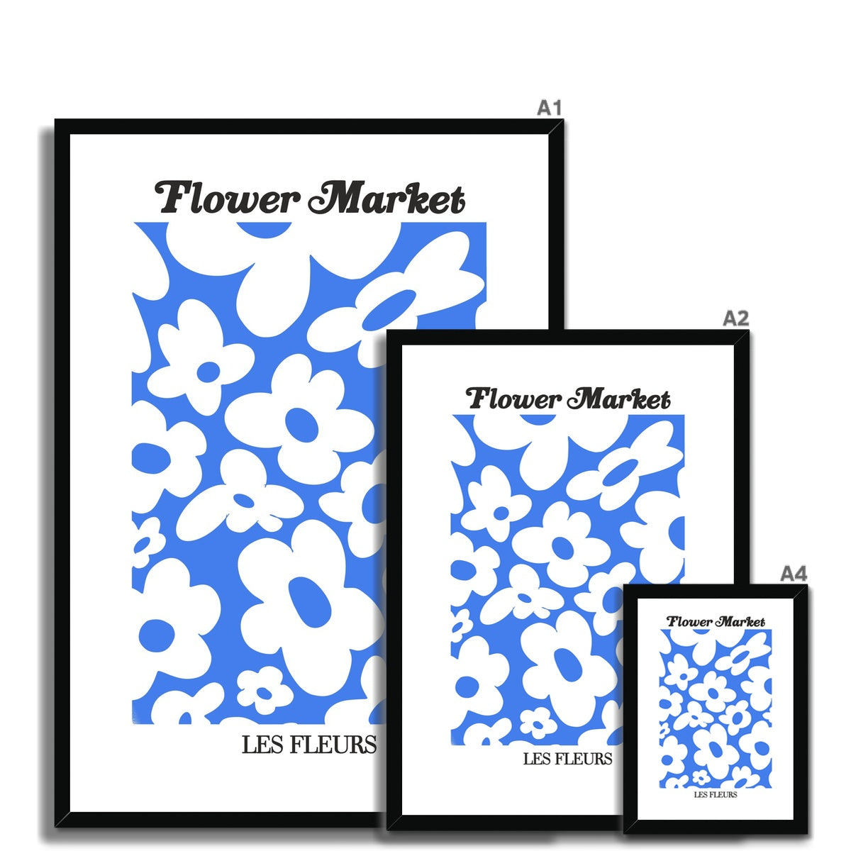 © les muses / Our Flower Market / Les Fleurs collection features wall art with a vibrant daisy design under original hand drawn typography. Danish pastel posters full of daisies to brighten up any gallery wall.
