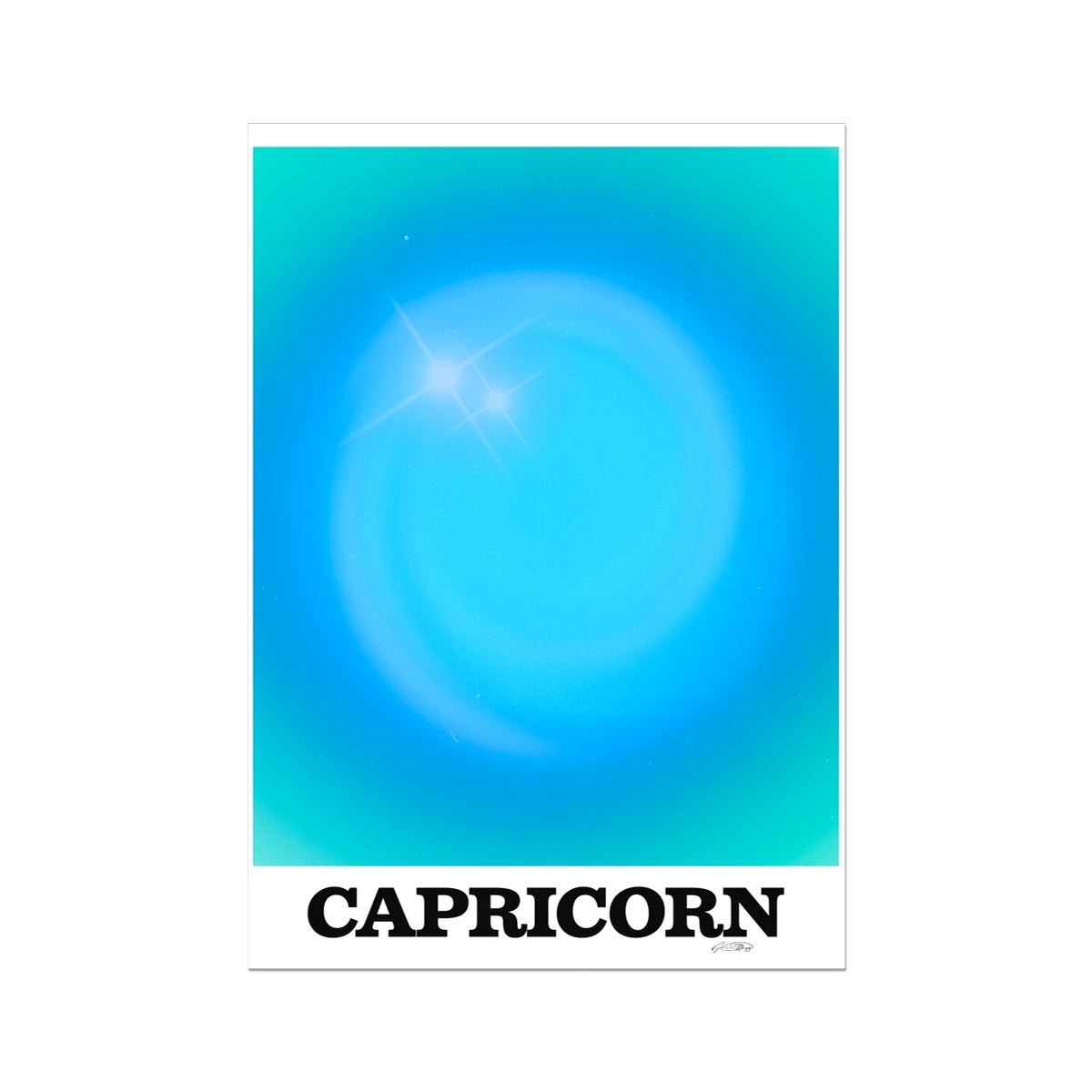 Our Capricorn Aura art print is the perfect wall art to show off your star sign. Find a zodiac gradient print or poster in our astrology collection.