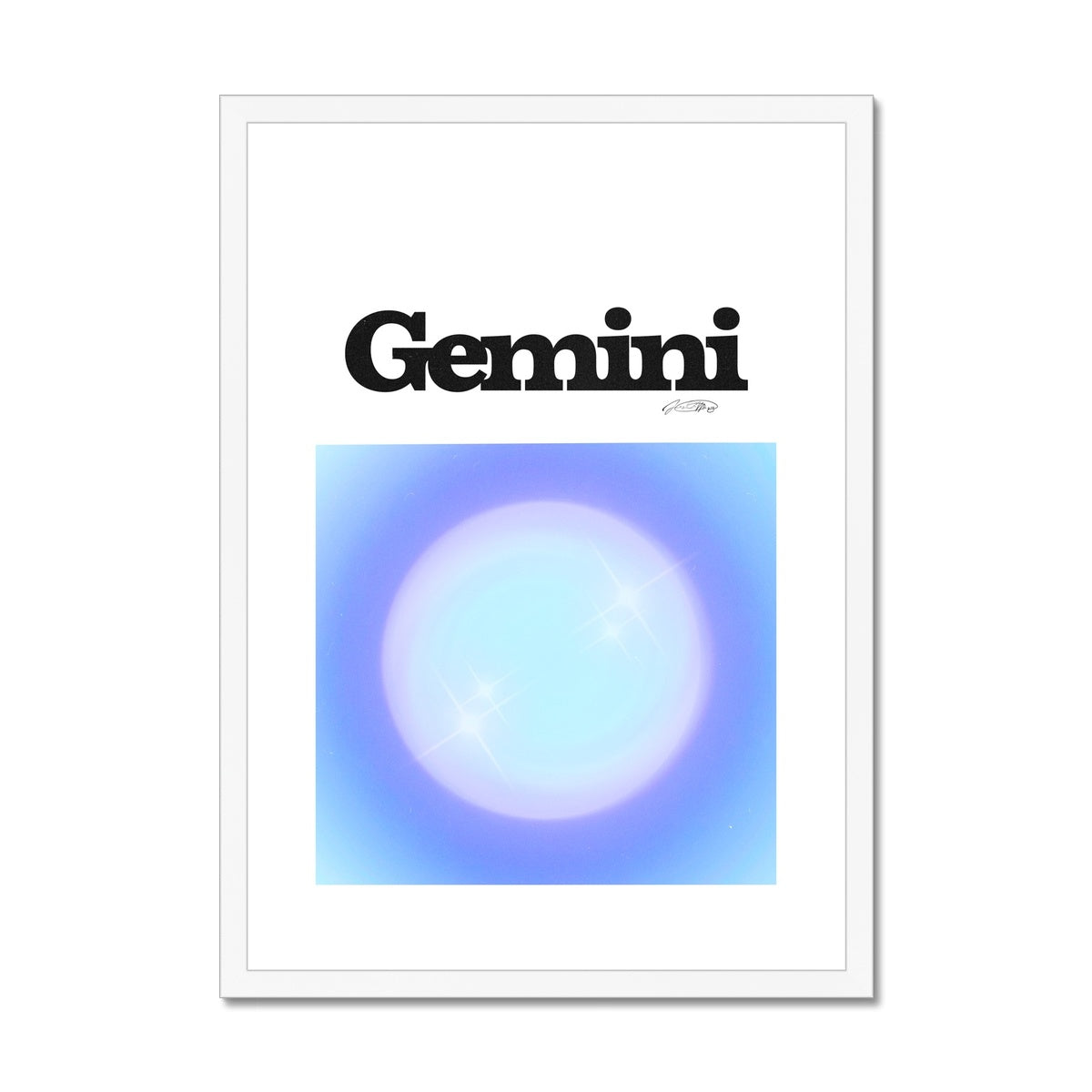 Our Gemini Aura art print is the perfect wall art to show off your star sign. Find a zodiac gradient print or poster in our astrology collection.