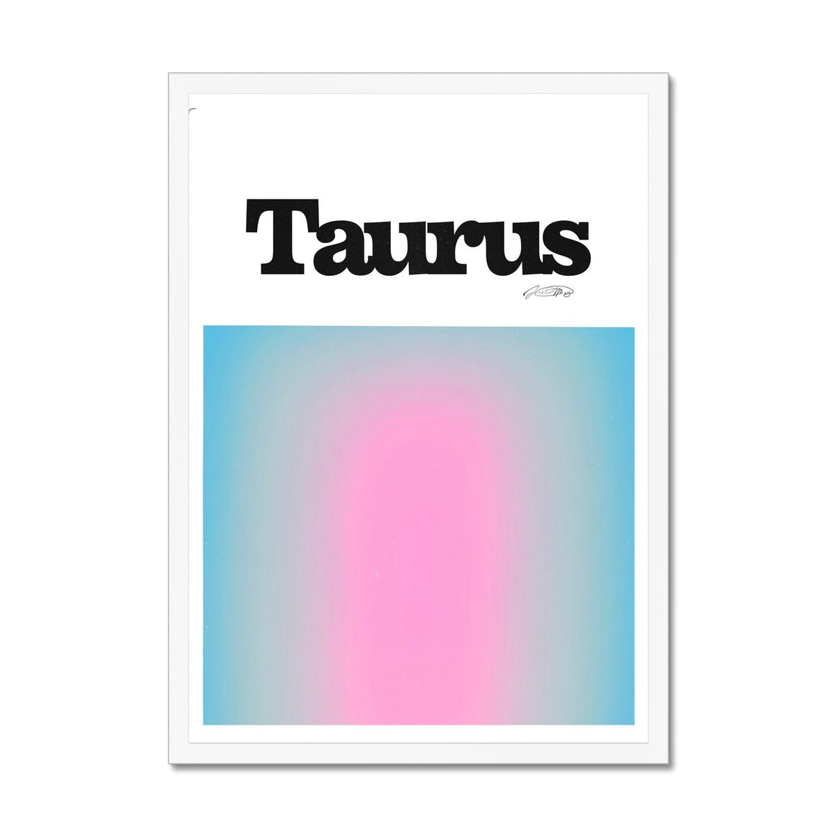 Our Taurus Aura art print is the perfect wall art to show off your star sign. Find a zodiac gradient print or poster in our astrology collection.