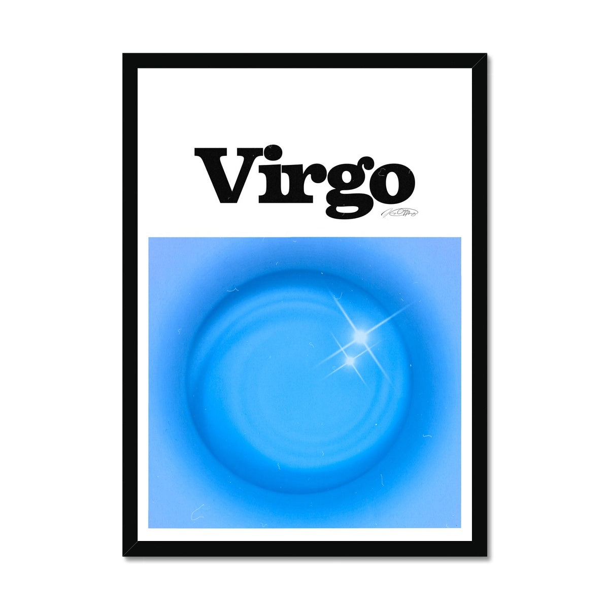 Virgo Aura art print by Les Muses. Zodiac sign wall art. Astrology artwork collection.