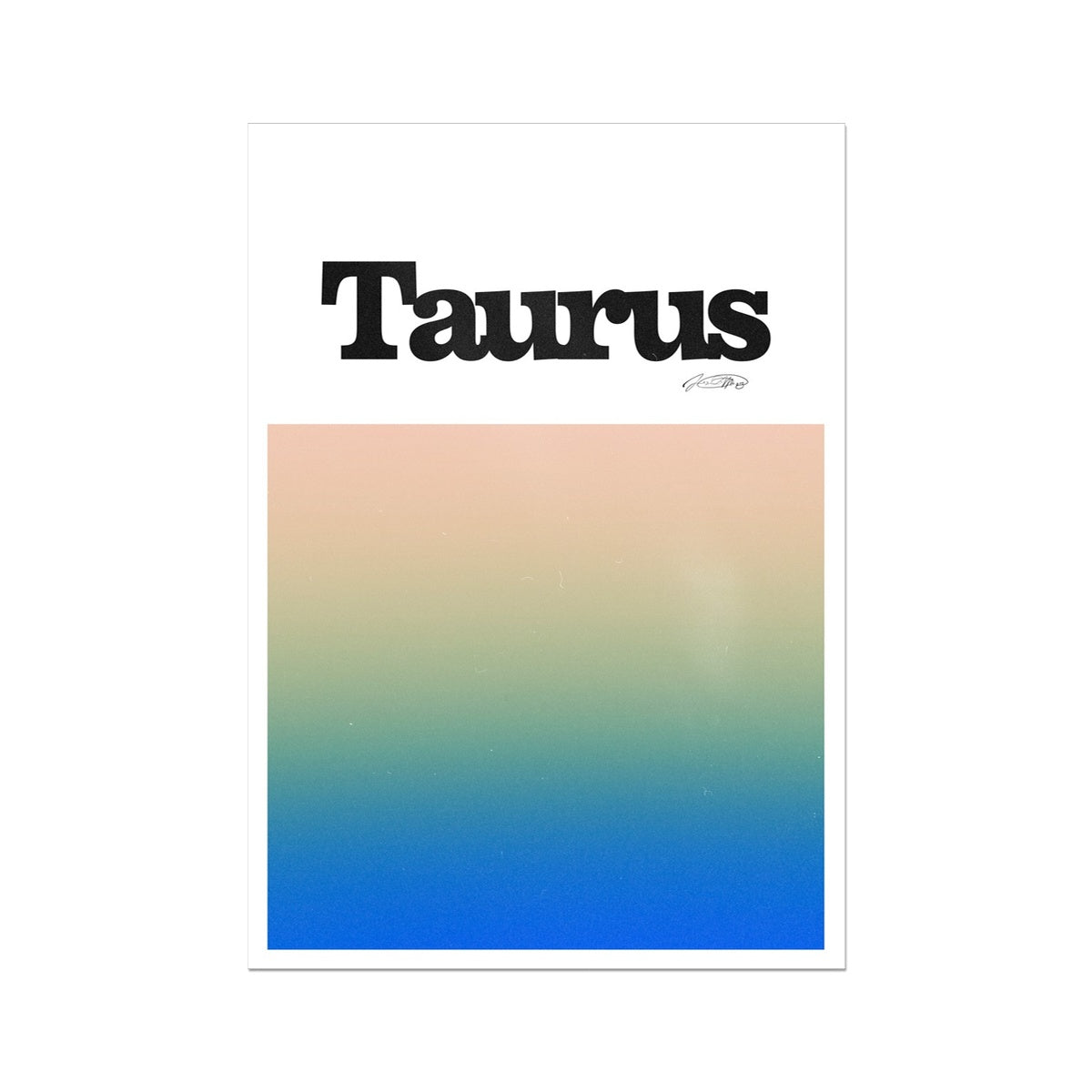 Our Taurus Aura art print is the perfect wall art to show off your star sign. Find a zodiac gradient print or poster in our astrology collection.