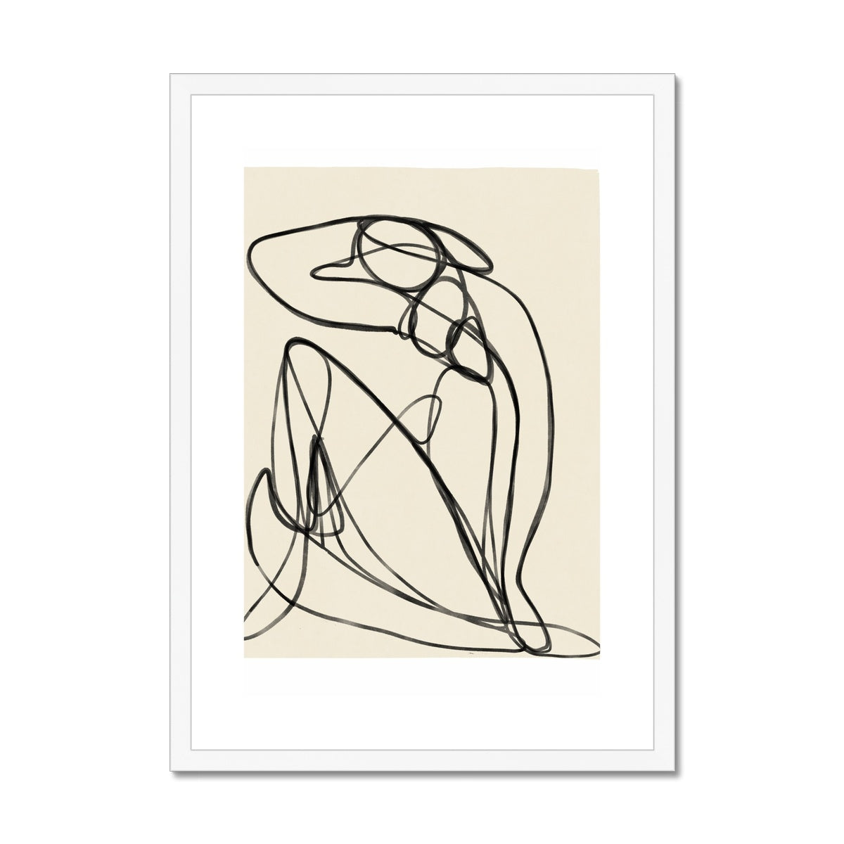 © les muses / Matisse wall art prints featuring nude figure cut outs or "Papiers Découpés" in a danish pastel style. Matisse exhibition posters with paper cut-outs. Berggruen & Cie museum prints for your gallery wall.