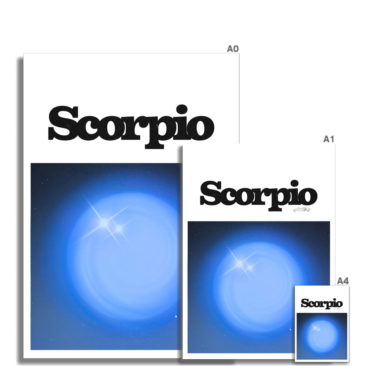 Our Scorpio Aura art print is the perfect wall art to show off your star sign. Find a zodiac gradient print or poster in our astrology collection.