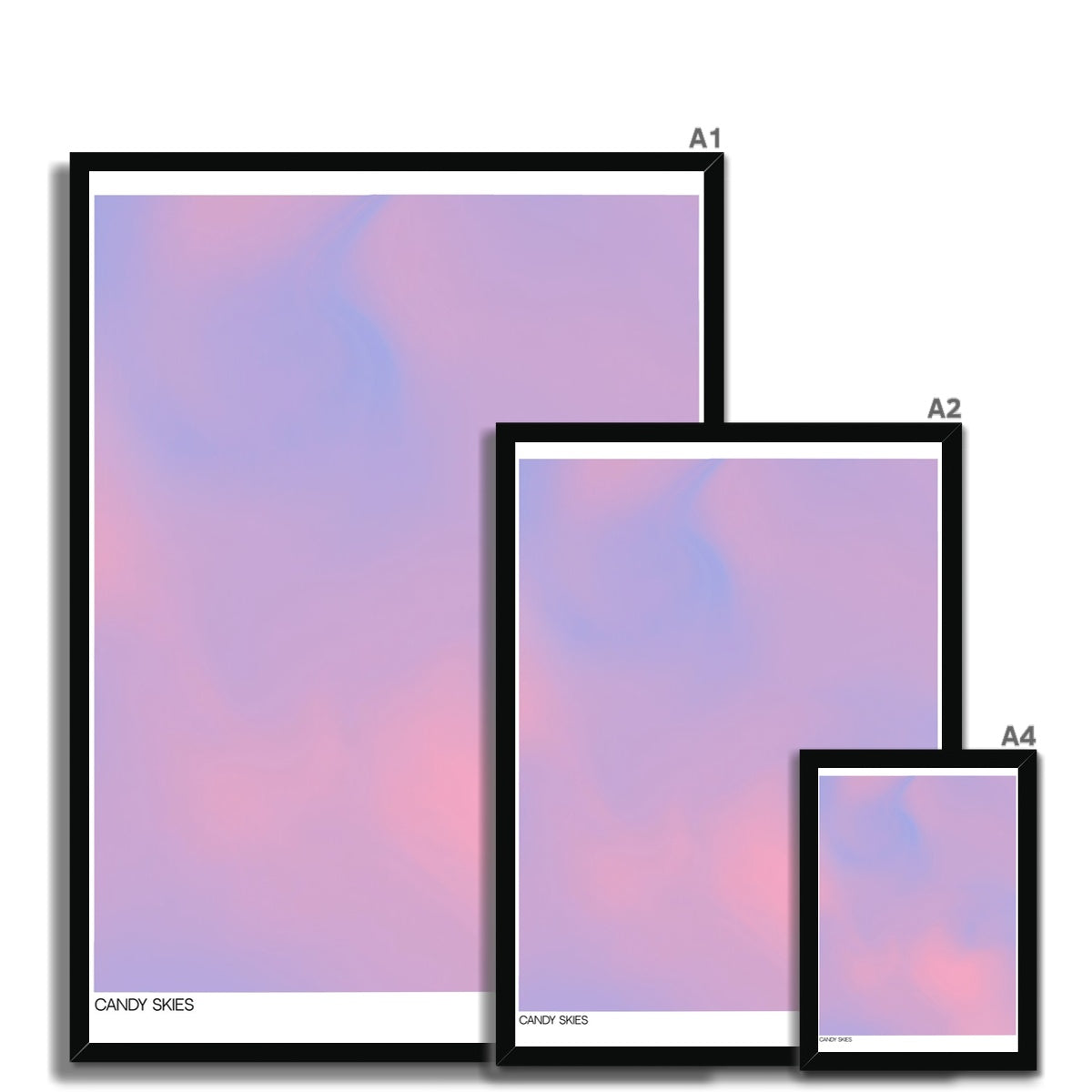 Aura Skies is a collection of wall art prints inspired from coastal sunsets and candy colored skies. The abstract aura posters with dreamy gradients are an aesthetic wall decor must have perfect for dorm or apartment decor.