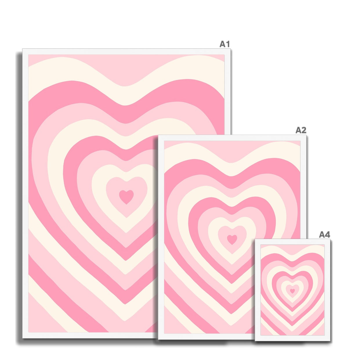 © les muses / Trendy endless heart design art prints with a girly Y2K and groovy 70s aesthetic.
Cool retro style posters perfect for danish pastel wall art decor in a dorm or apartment.