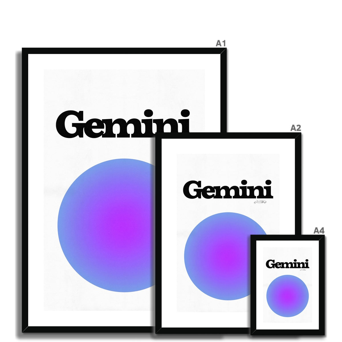 Our Gemini Aura art print is the perfect wall art to show off your star sign. Find a zodiac gradient print or poster in our astrology collection.