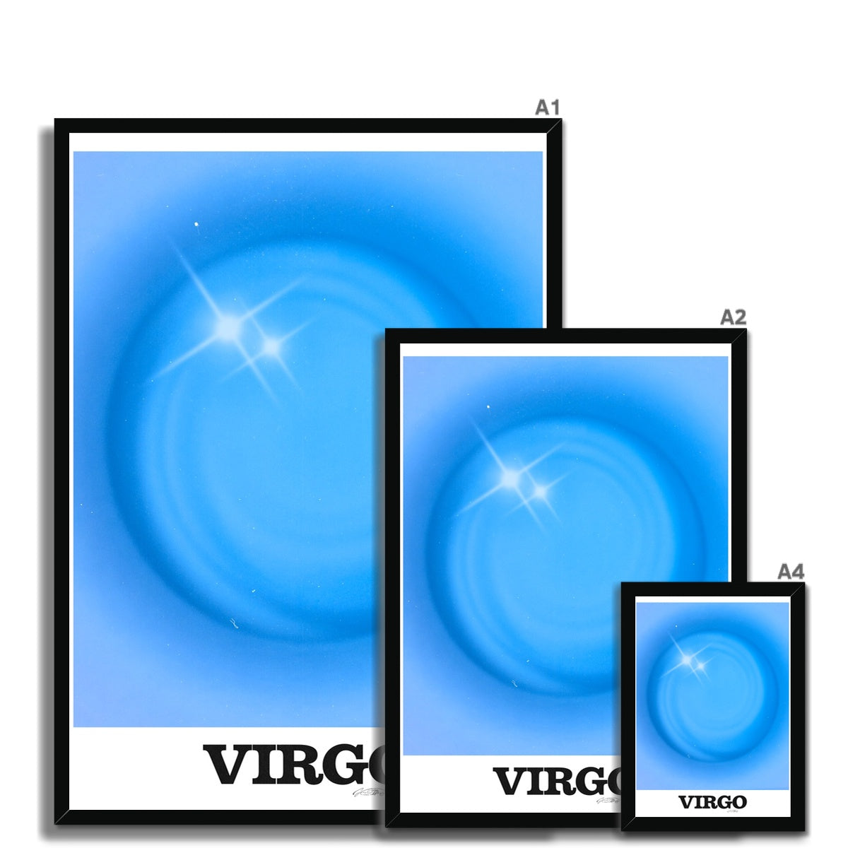 Virgo Aura art print by Les Muses. Zodiac sign wall art. Astrology artwork collection.