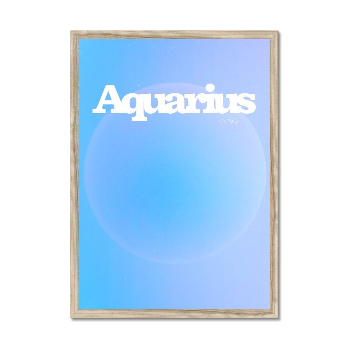 Our Aquarius Aura art print is the perfect wall art to show off your star sign. Find a zodiac gradient print or poster in our astrology collection.