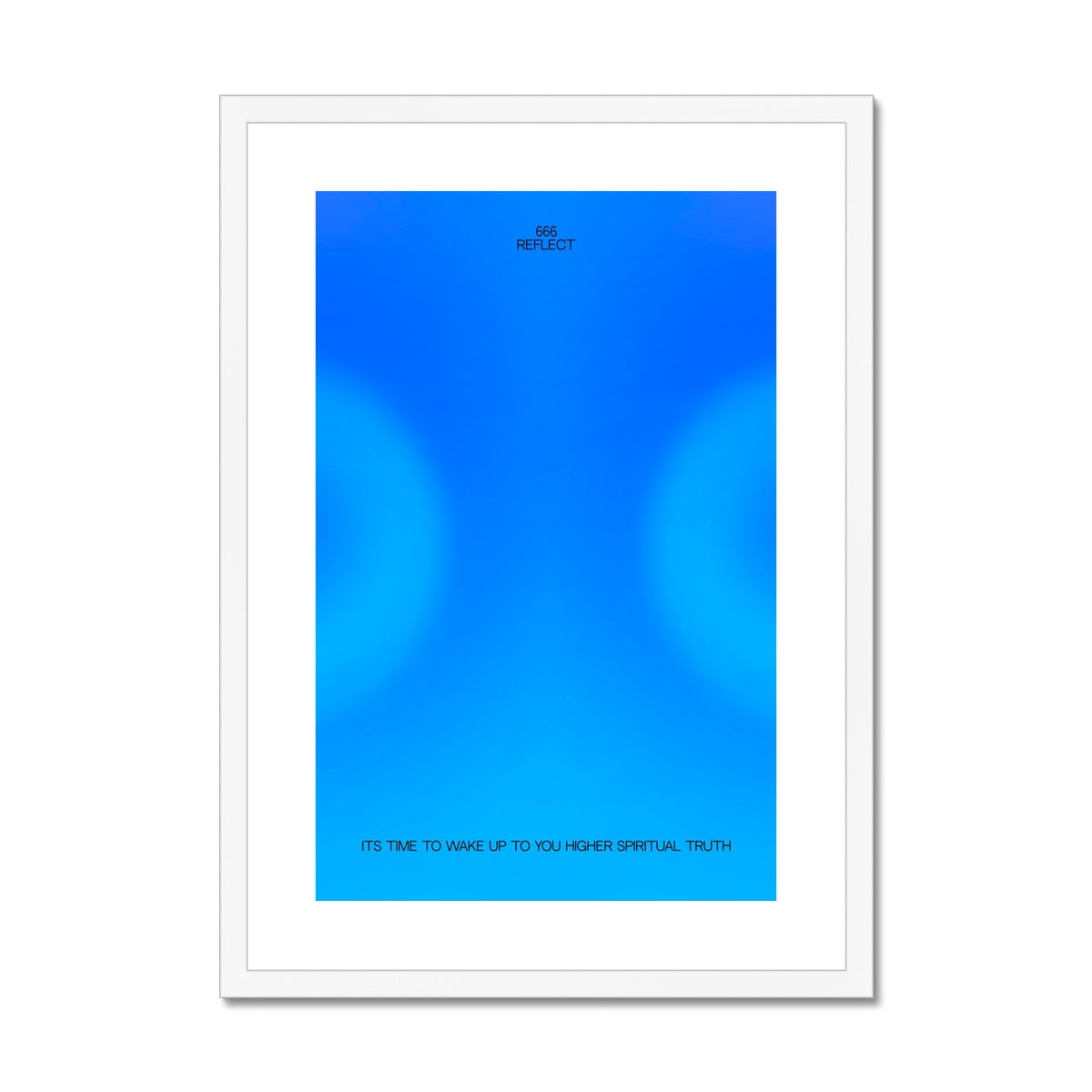 An angel number art print with a gradient aura. Add a touch of angel energy to your walls with a angel number auras. The perfect wall art posters to create a soft and dreamy aesthetic with your apartment or dorm decor. 666 Reflect: It Is Time To Wake Up To Your Higher Spiritual Truth.