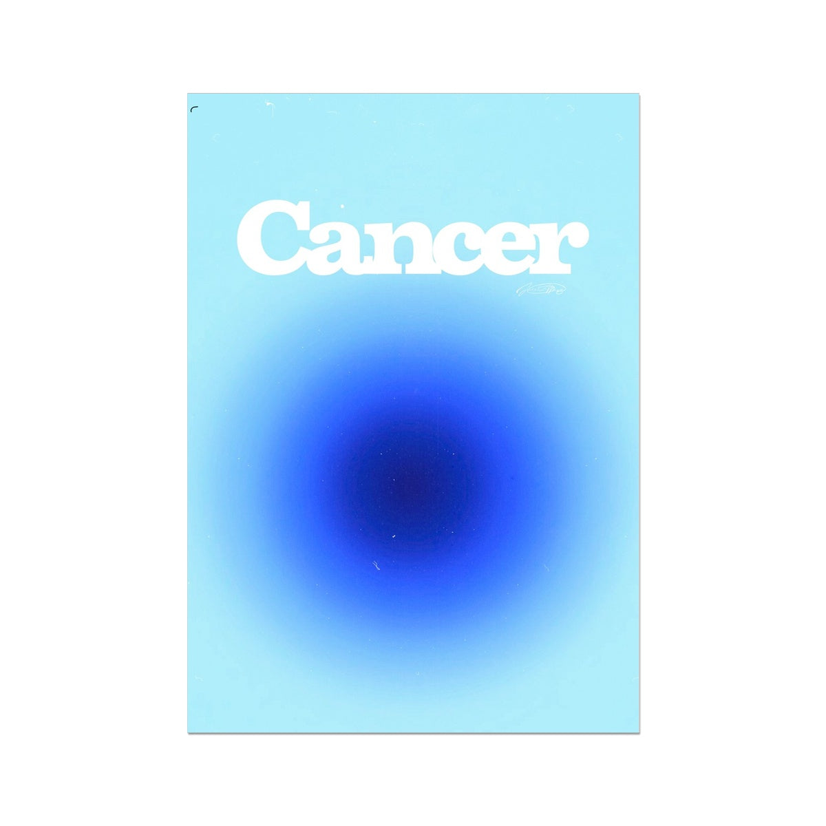 Our Cancer Aura art print is the perfect wall art to show off your star sign. Find a zodiac gradient print or poster in our astrology collection.