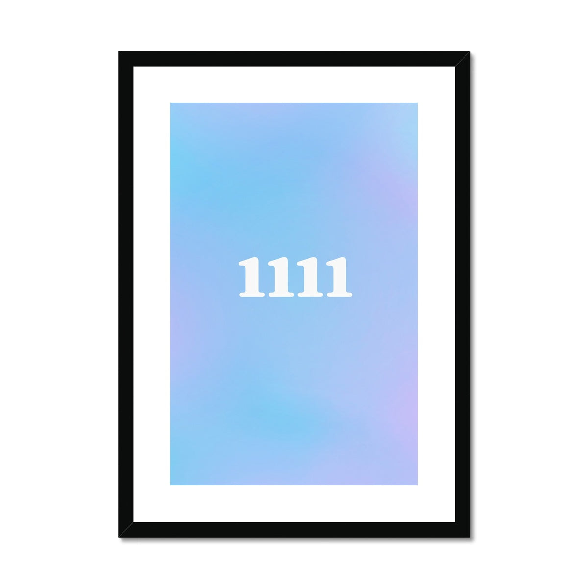 An angel number art print with a gradient aura. Add a touch of angel energy to your walls with a angel number auras. The perfect wall art posters to create a soft and dreamy aesthetic with your apartment or dorm decor. 1111 Magic Hour: Make A Wish.