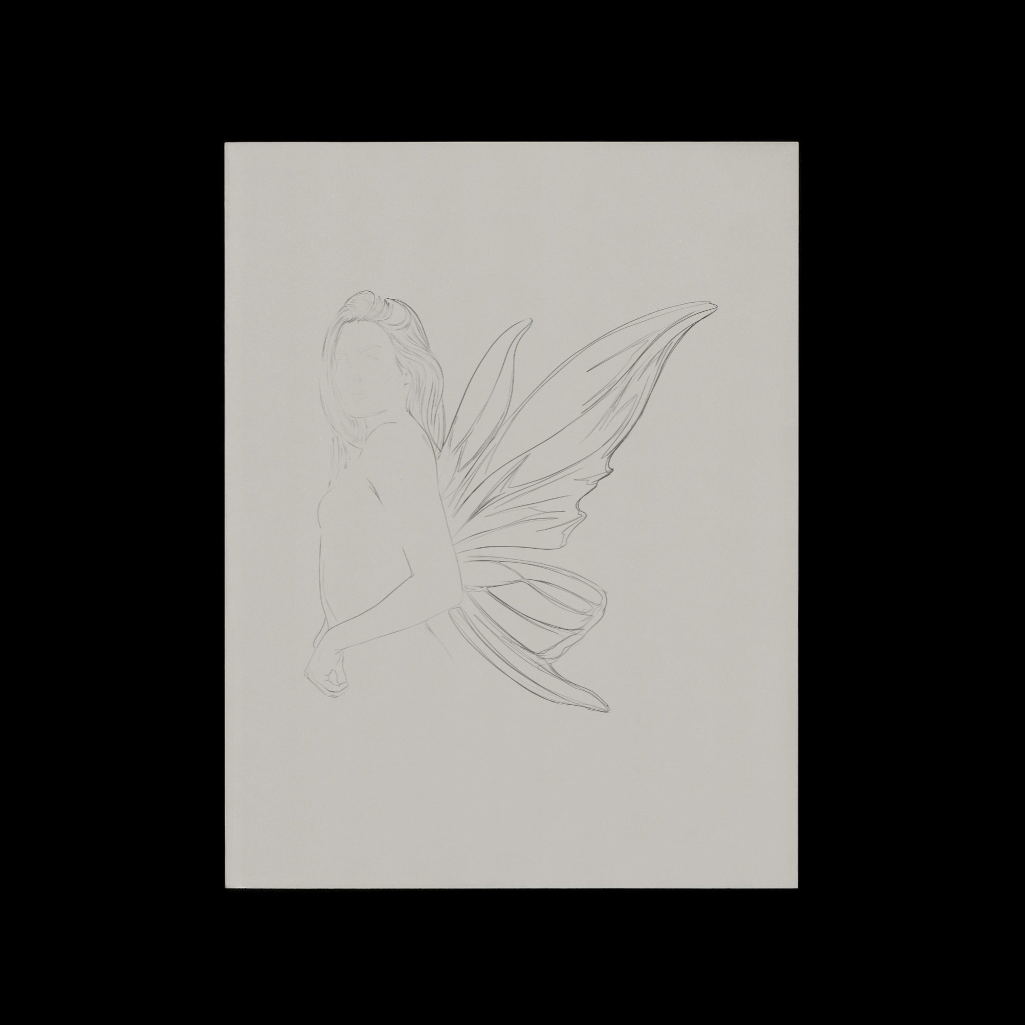 © les muses / Fairy Wings is a collection of art prints featuring minimalist line art drawings of fairies. Dreamy posters with fairy wing illustrations perfect for dorm and apartment decor.