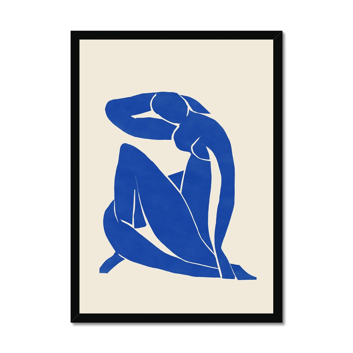 blue nude Framed Print