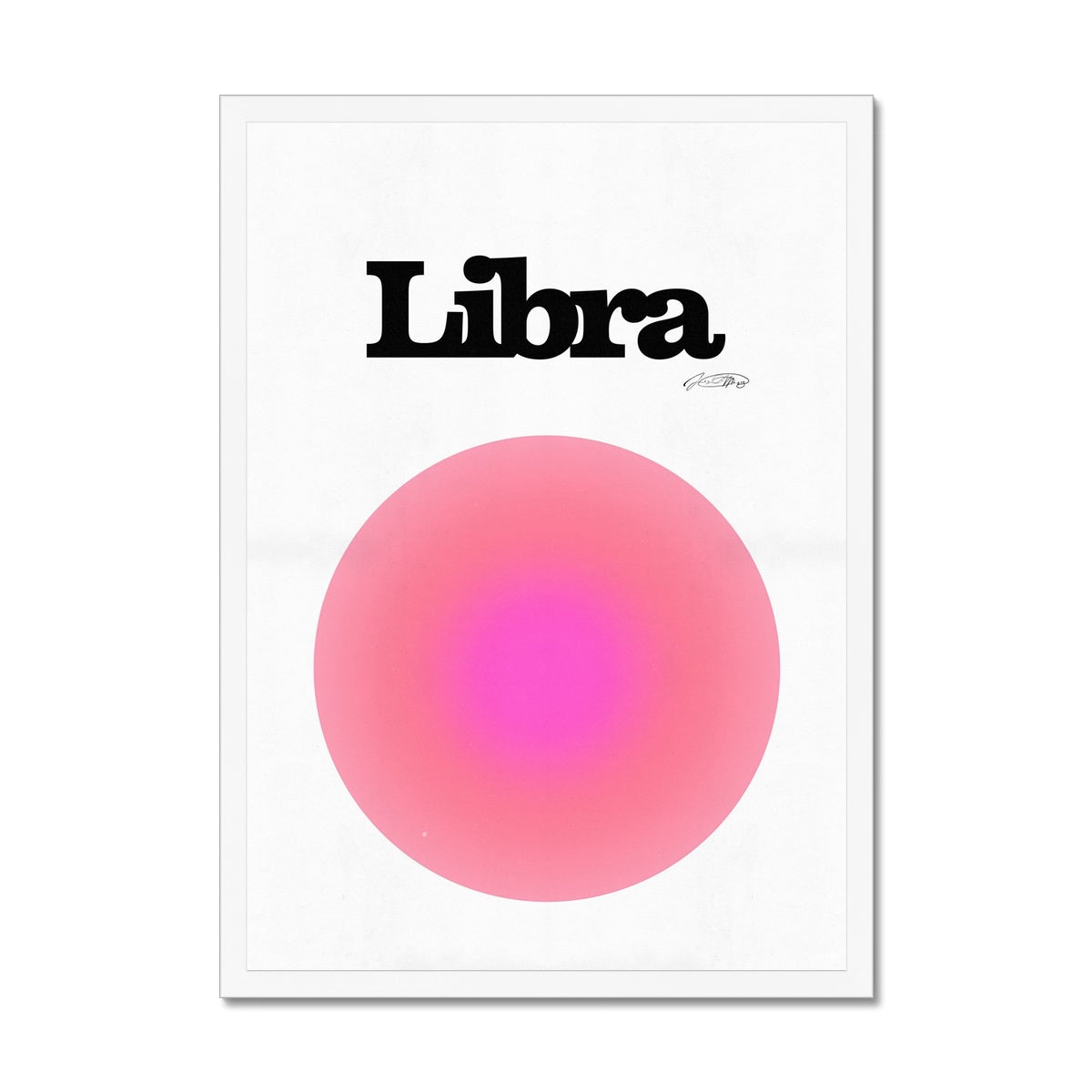 Our Libra Aura art print is the perfect wall art to show off your star sign. Find a zodiac gradient print or poster in our astrology collection.