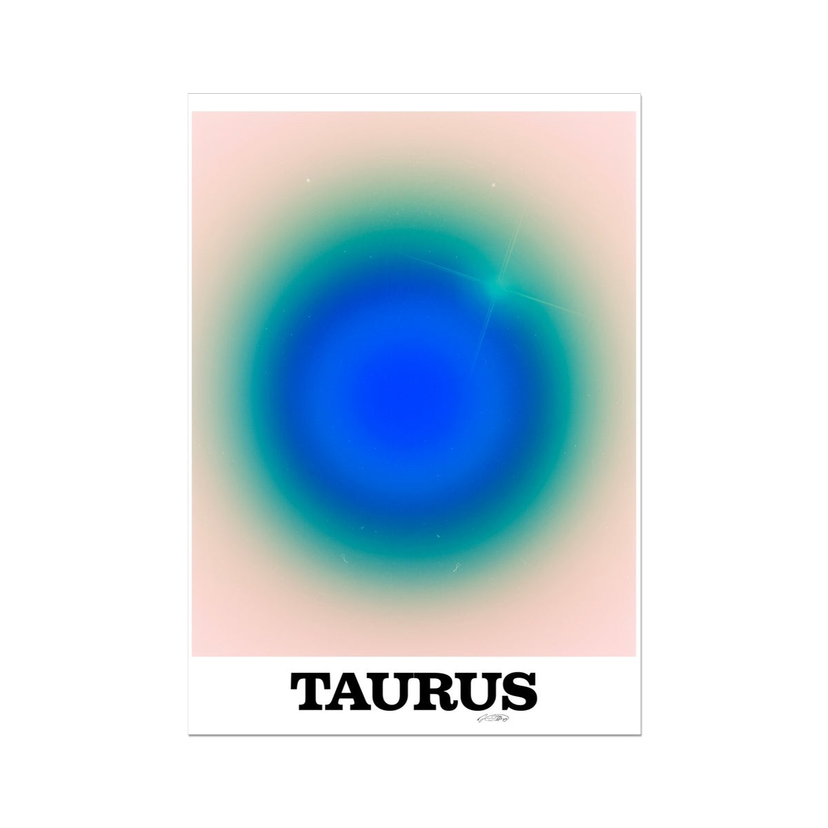 Our Taurus Aura art print is the perfect wall art to show off your star sign. Find a zodiac gradient print or poster in our astrology collection.