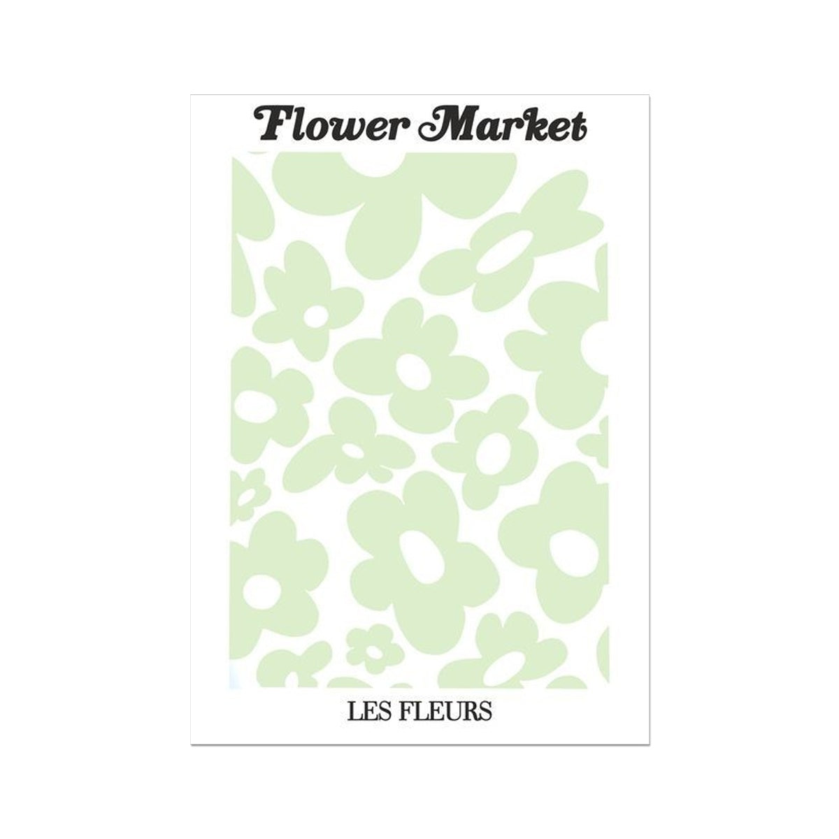 © les muses / Our Flower Market / Les Fleurs collection features wall art with a vibrant daisy design under original hand drawn typography. Danish pastel posters full of daisies to brighten up any gallery wall.