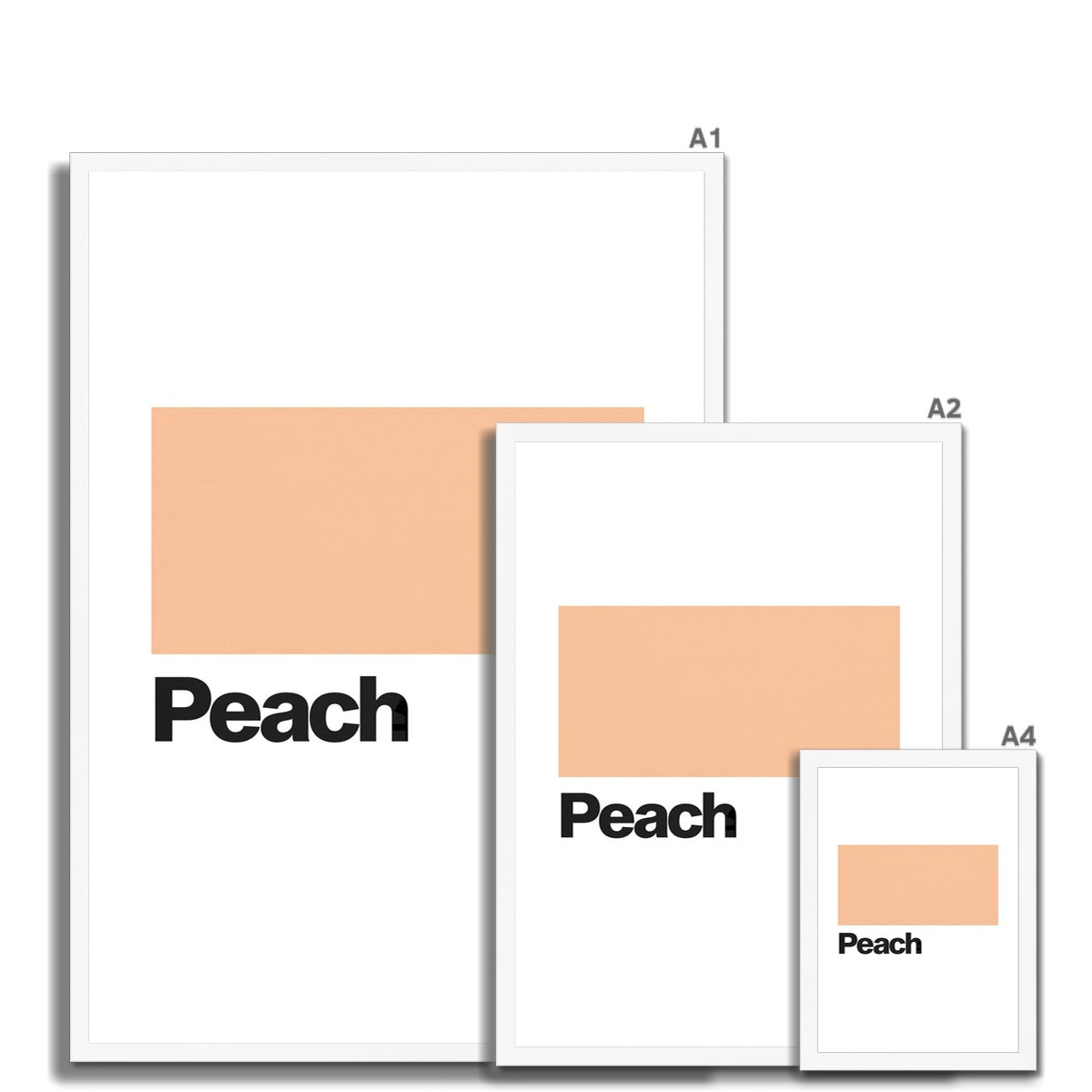 Peach Framed Print