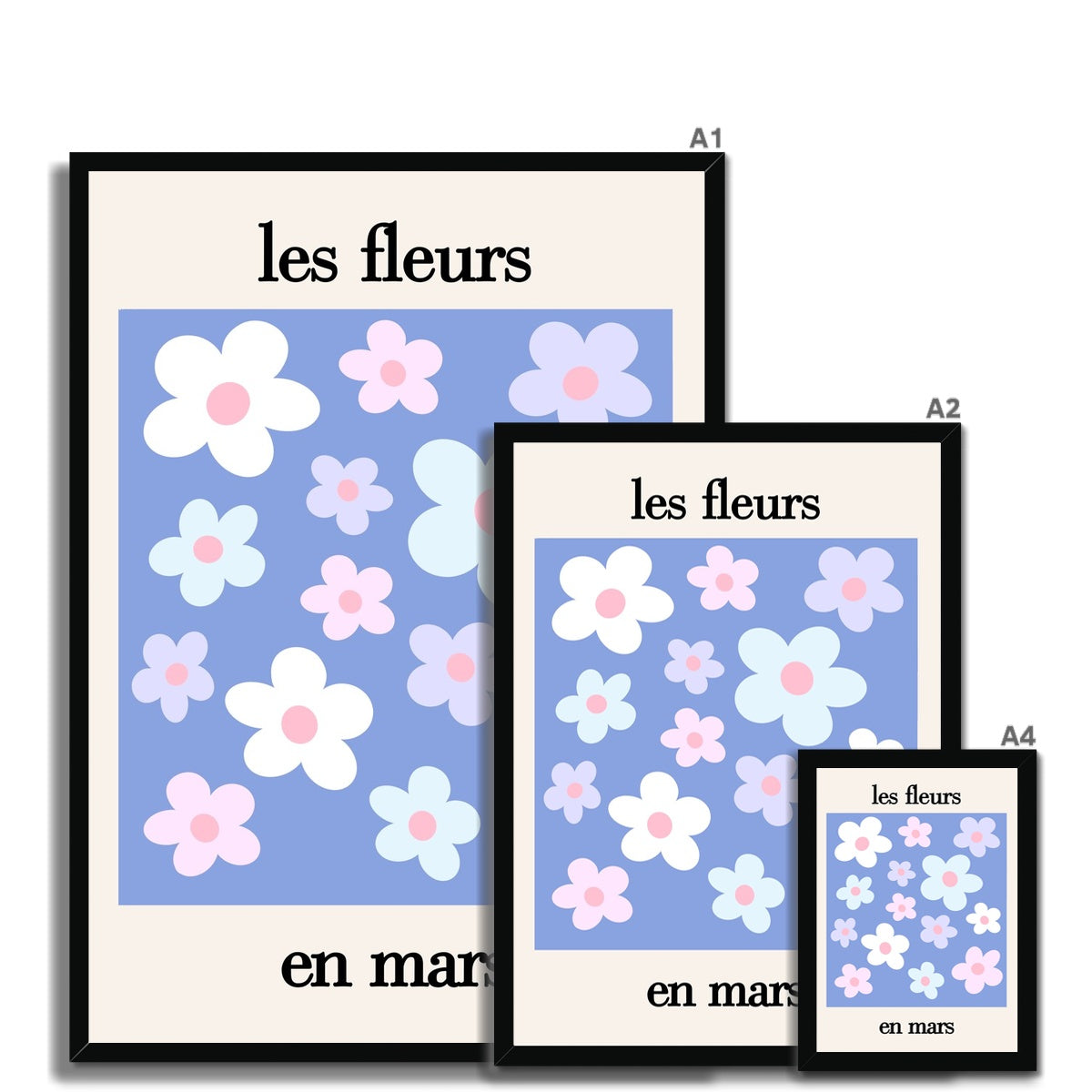 les fleurs Framed Print