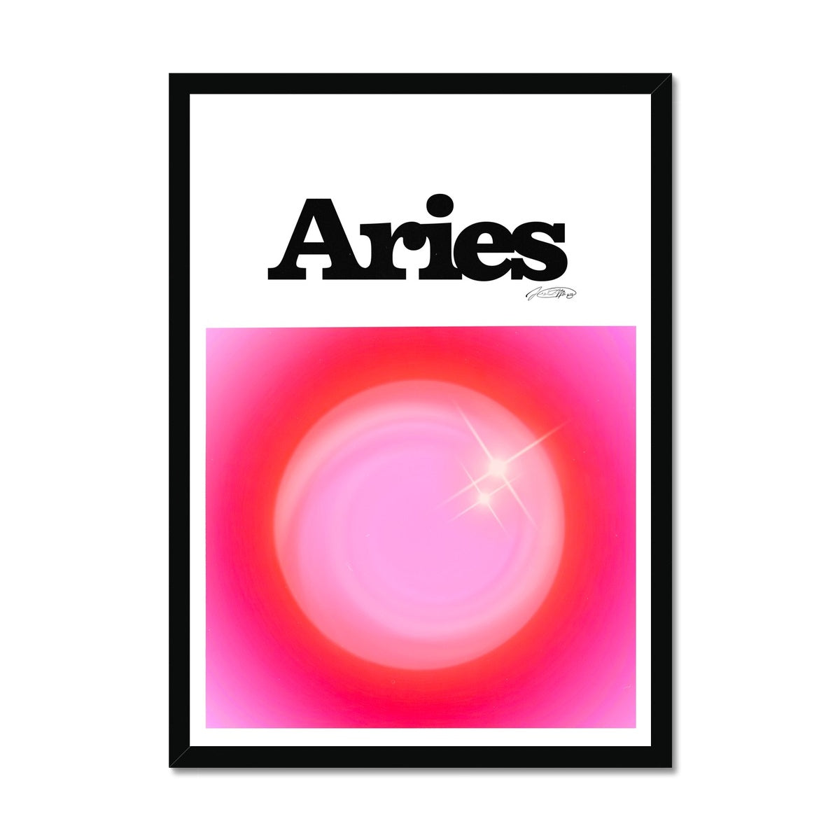 Our Aries Aura art print is the perfect wall art to show off your star sign. Find a zodiac gradient print or poster in our astrology collection.