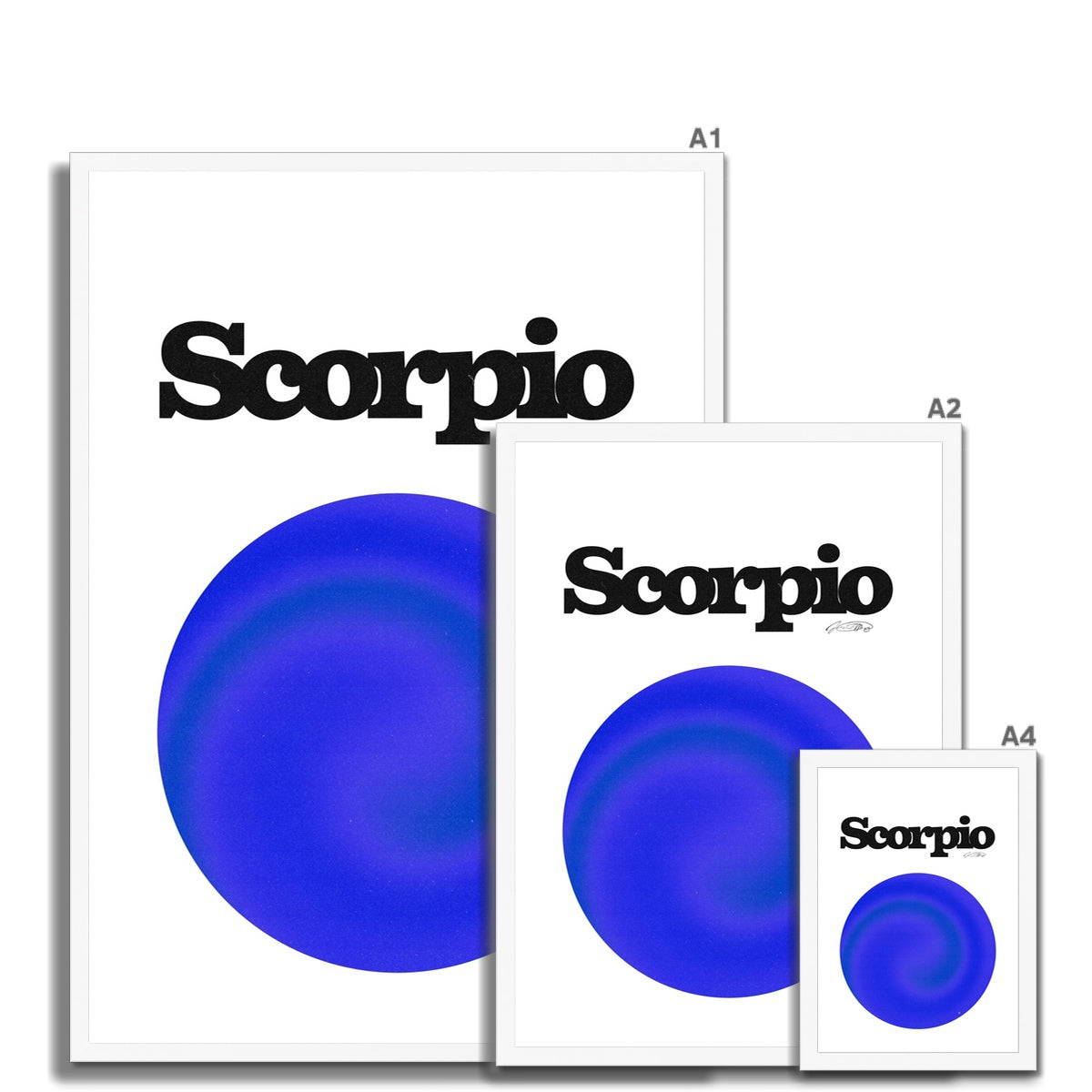 Our Scorpio Aura art print is the perfect wall art to show off your star sign. Find a zodiac gradient print or poster in our astrology collection.