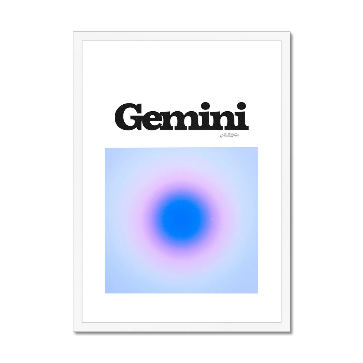 Our Gemini Aura art print is the perfect wall art to show off your star sign. Find a zodiac gradient print or poster in our astrology collection.