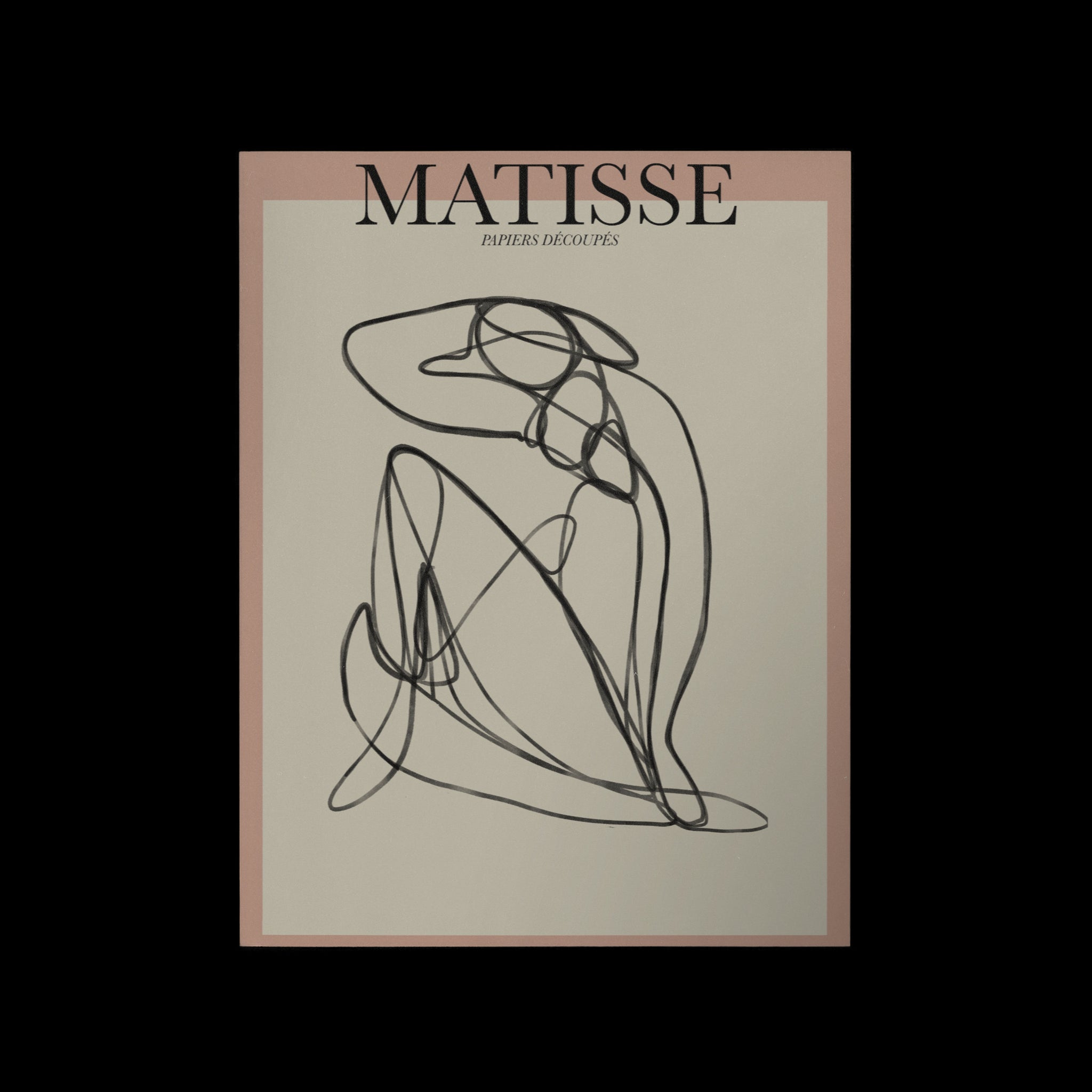 © les muses / Matisse wall art prints featuring nude figure line art or "Papiers Découpés" in a danish pastel style. Matisse exhibition posters with line art figures. Berggruen & Cie museum prints for your gallery wall. 
